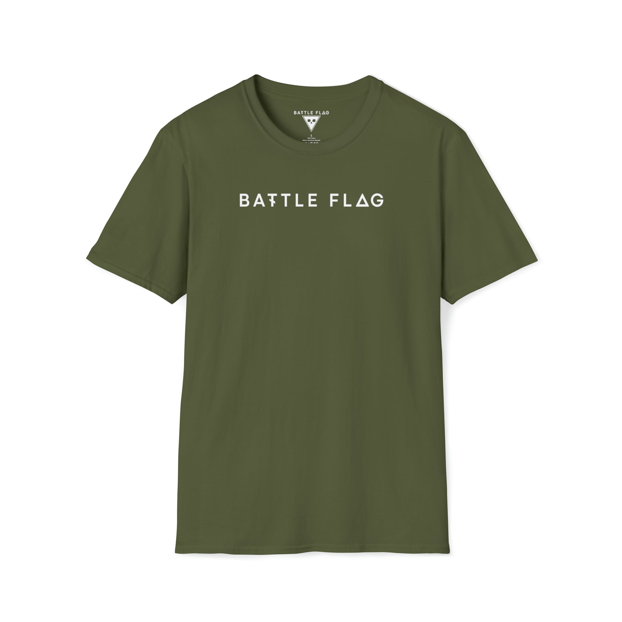 Battle Flag Unisex Softstyle T-Shirt - White Emblem