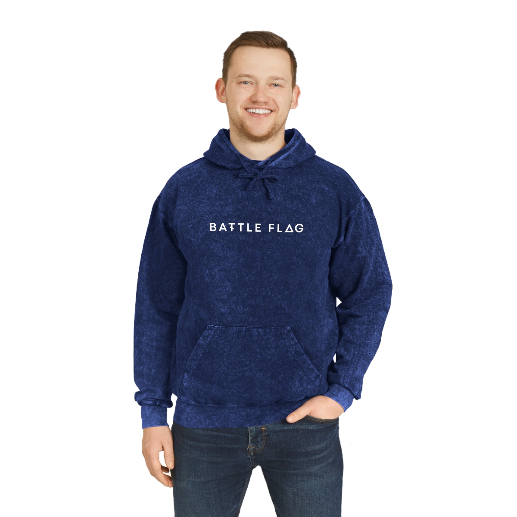 Battle Flag Unisex Mineral Wash Hoodie