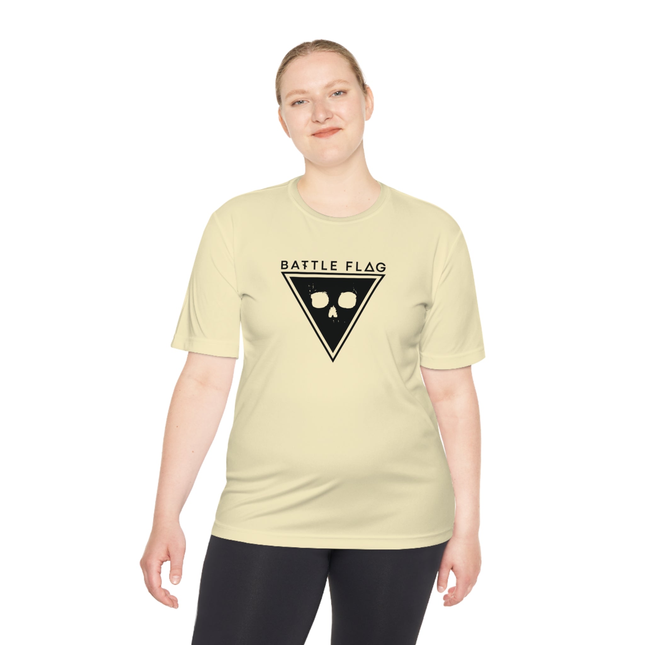 Battle Flag Unisex Moisture Wicking Tee - Black Emblem