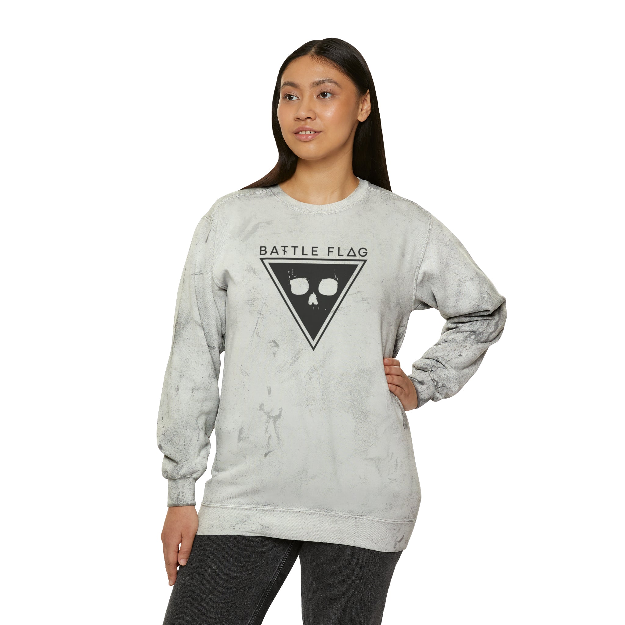 Unisex Emblem Color Blast Crewneck Sweatshirt
