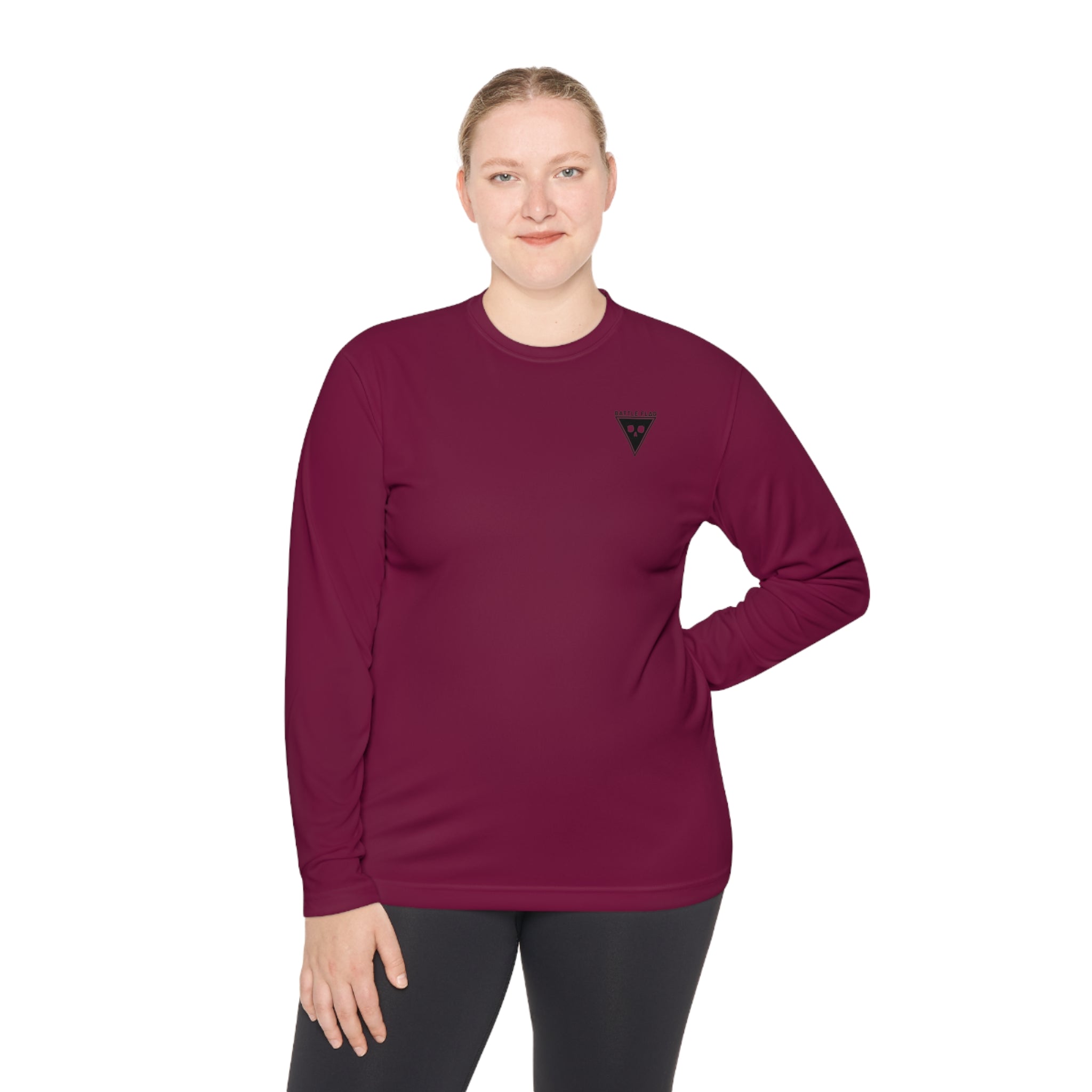 Battle Flag Unisex Lightweight Sport Top - Small Black Emblem