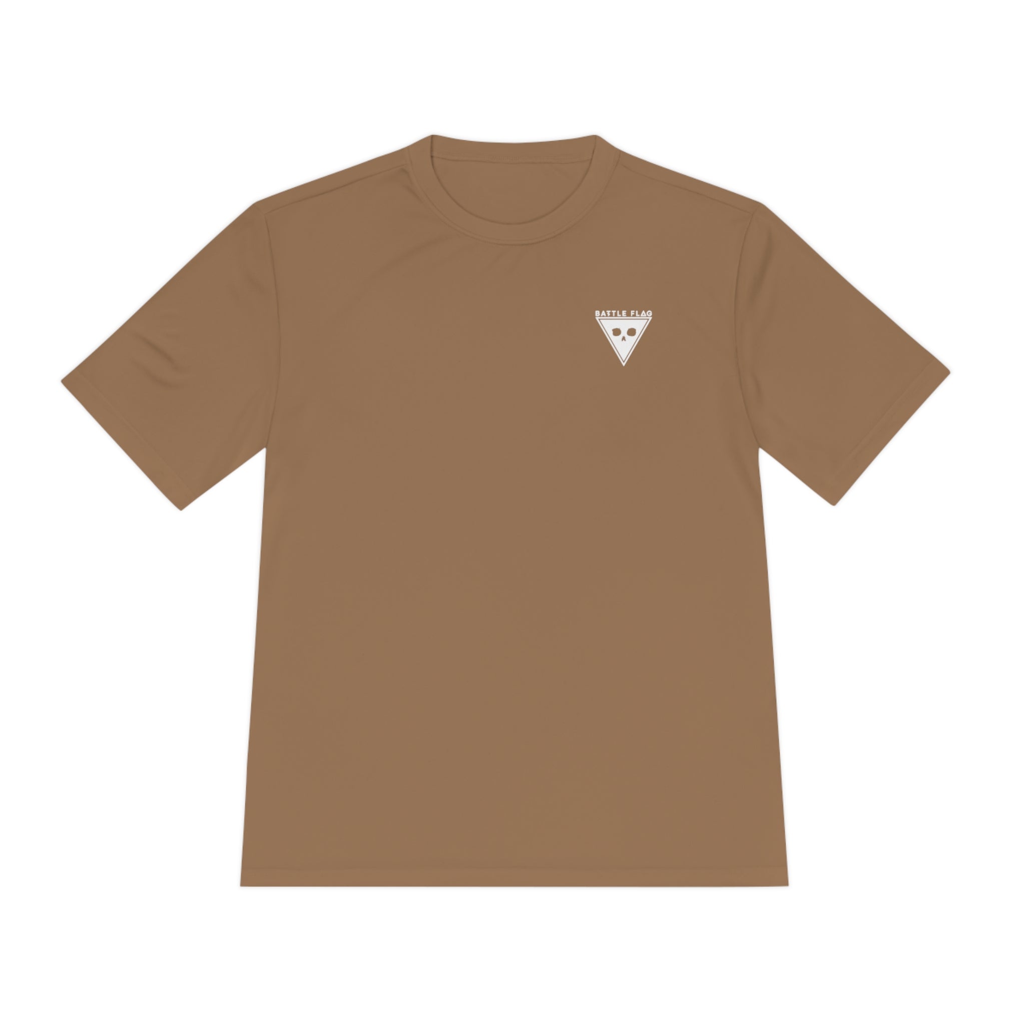 Battle Flag Unisex Moisture Wicking Tee - Small White Emblem