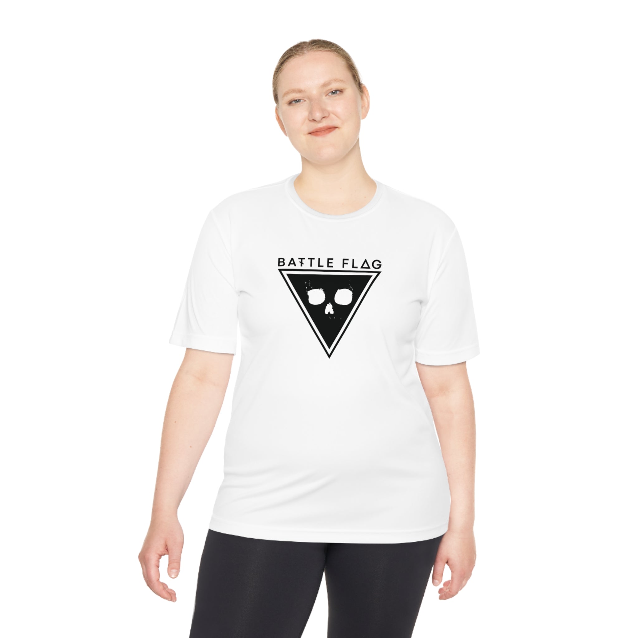 Battle Flag Unisex Moisture Wicking Tee - Black Emblem