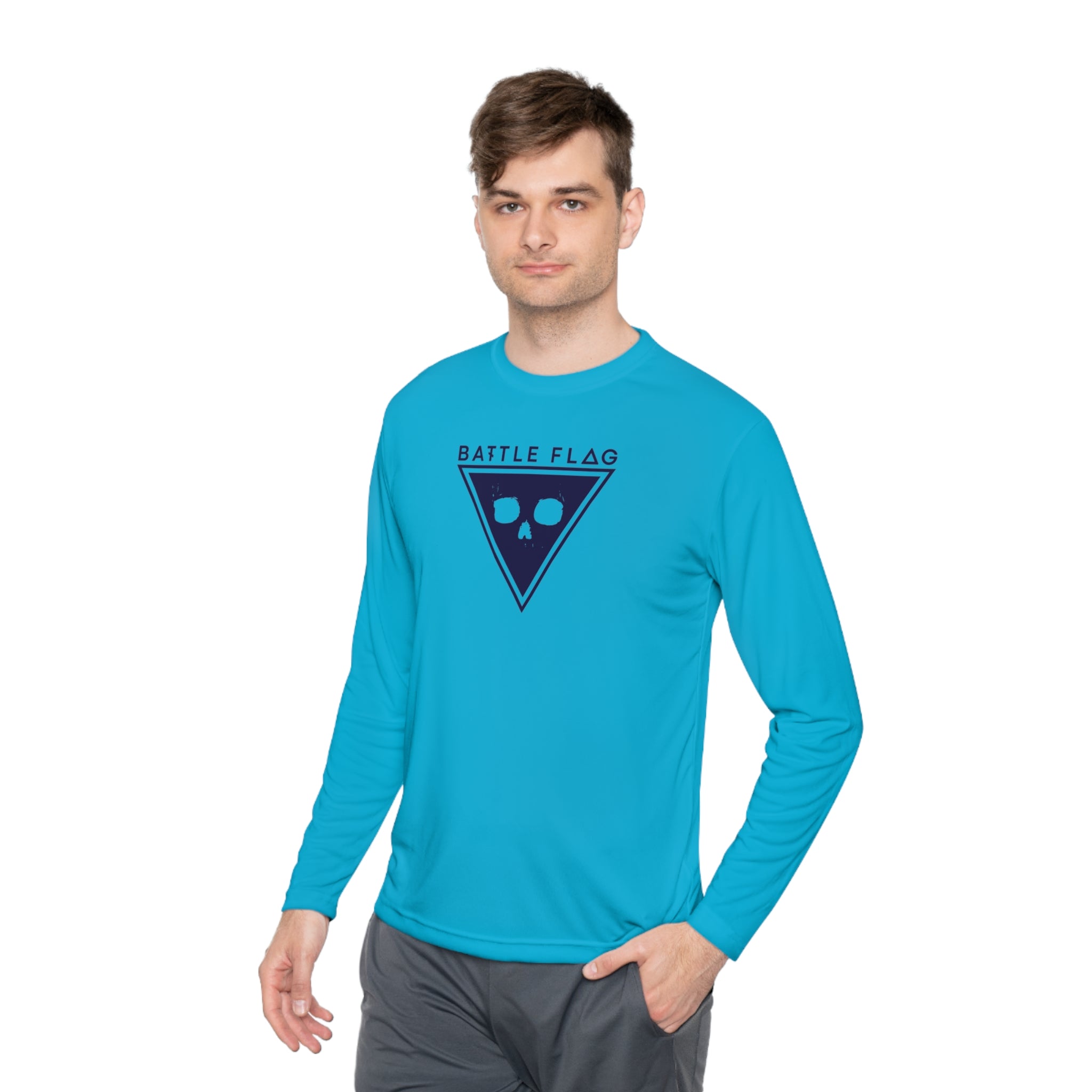 Battle Flag Unisex Lightweight Sport Top - Blue Emblem