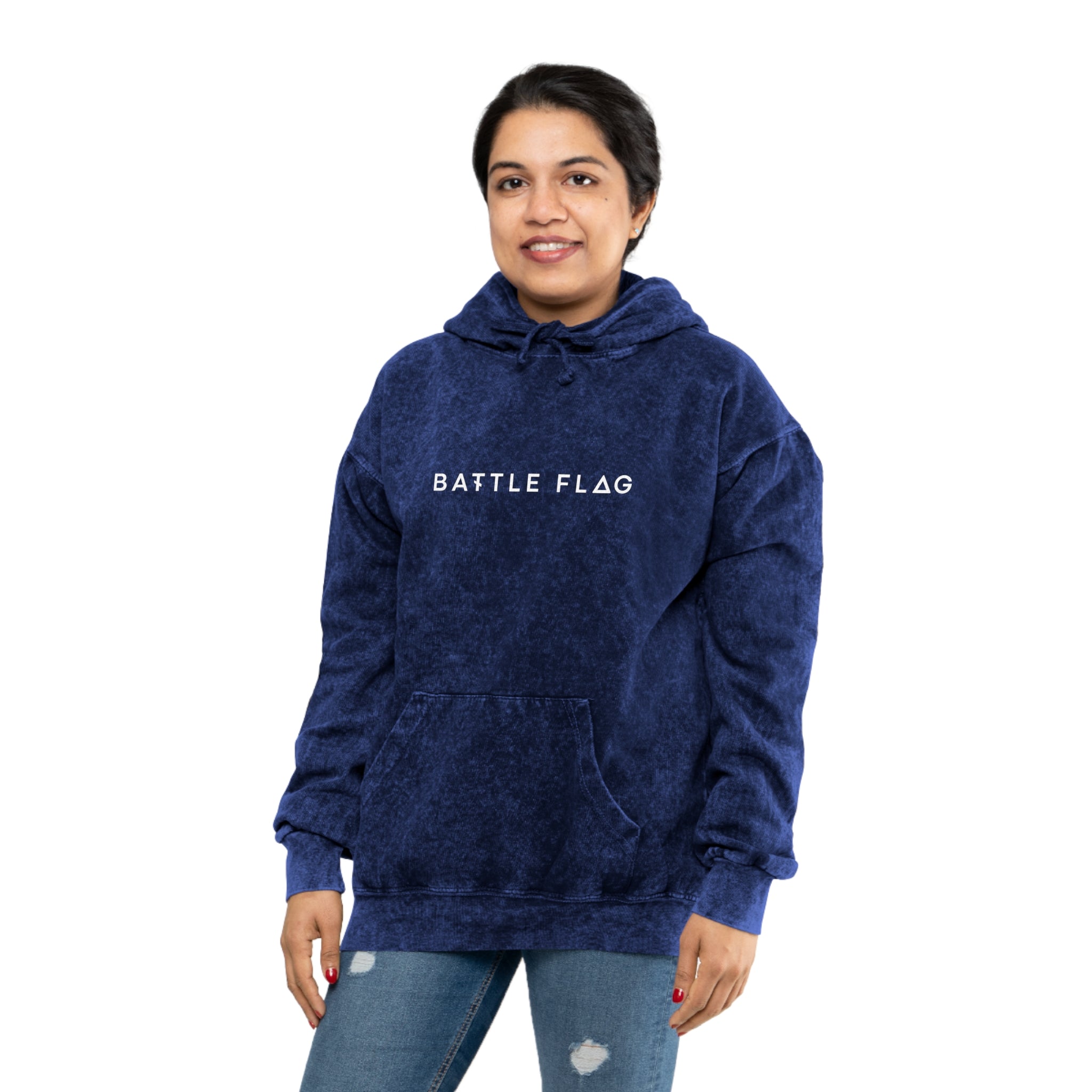 Battle Flag Unisex Mineral Wash Hoodie