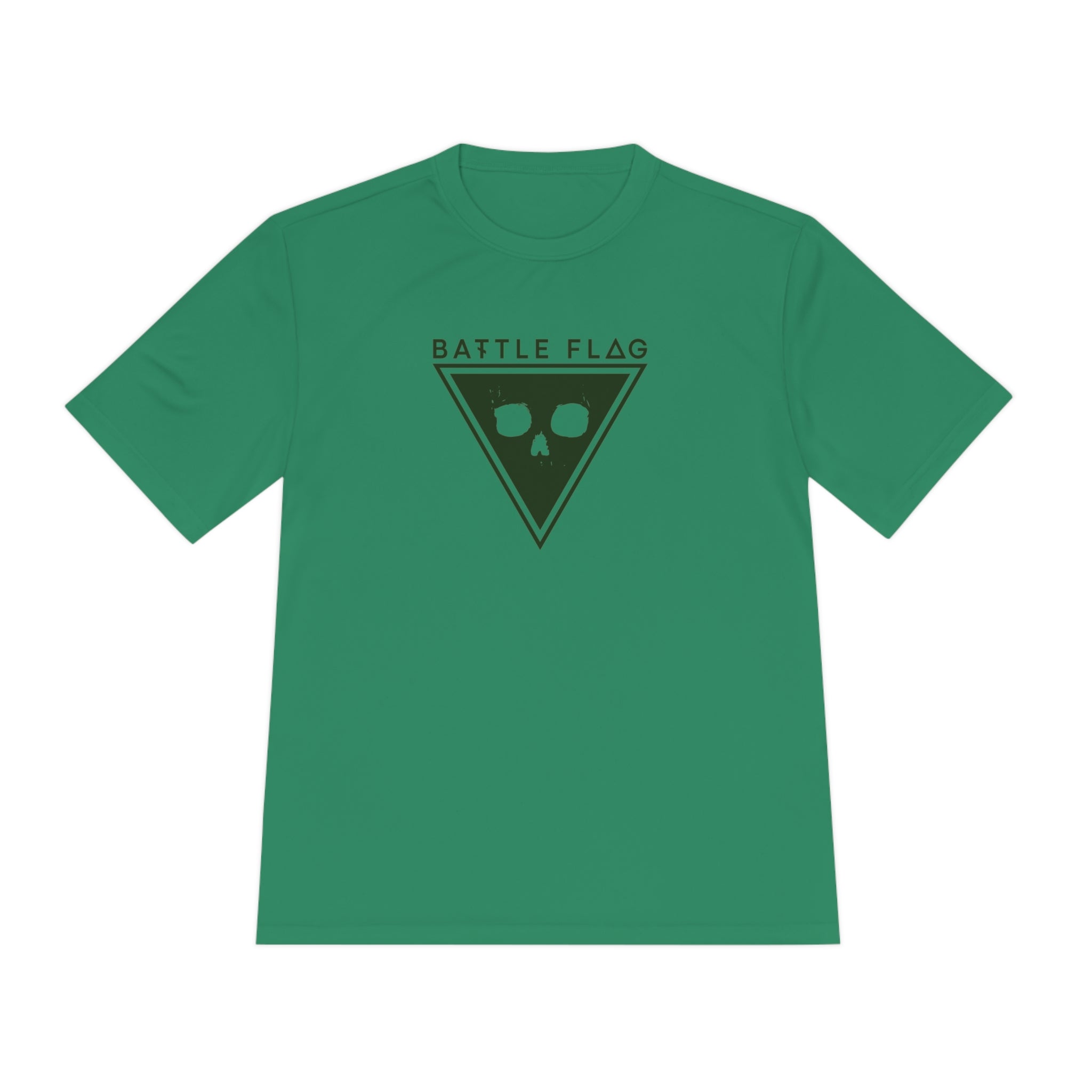 Battle Flag Unisex Moisture Wicking Tee - Green Emblem