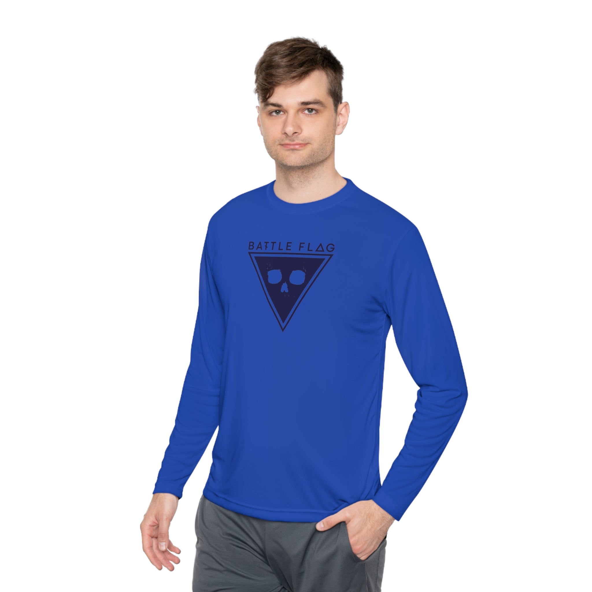 Battle Flag Unisex Lightweight Sport Top - Blue Emblem
