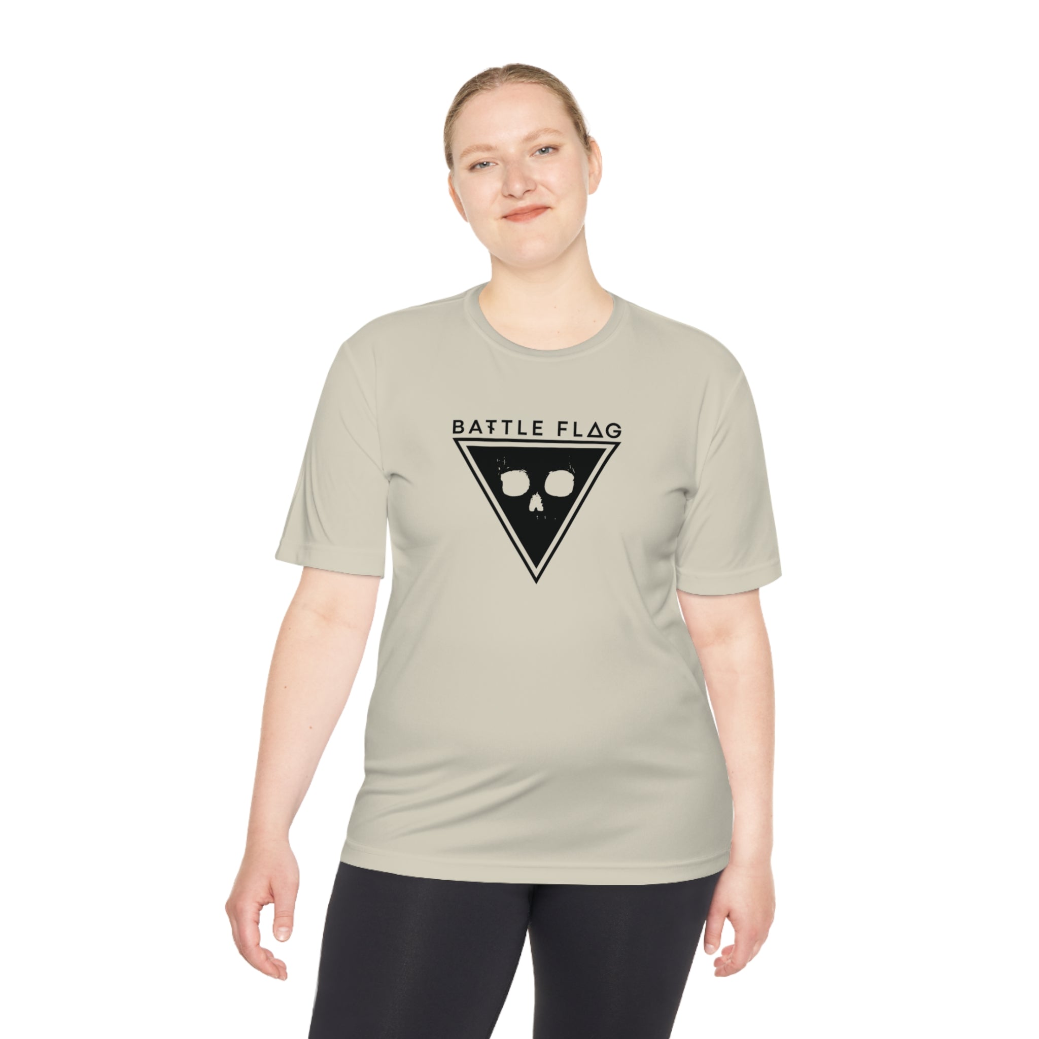 Battle Flag Unisex Moisture Wicking Tee - Black Emblem