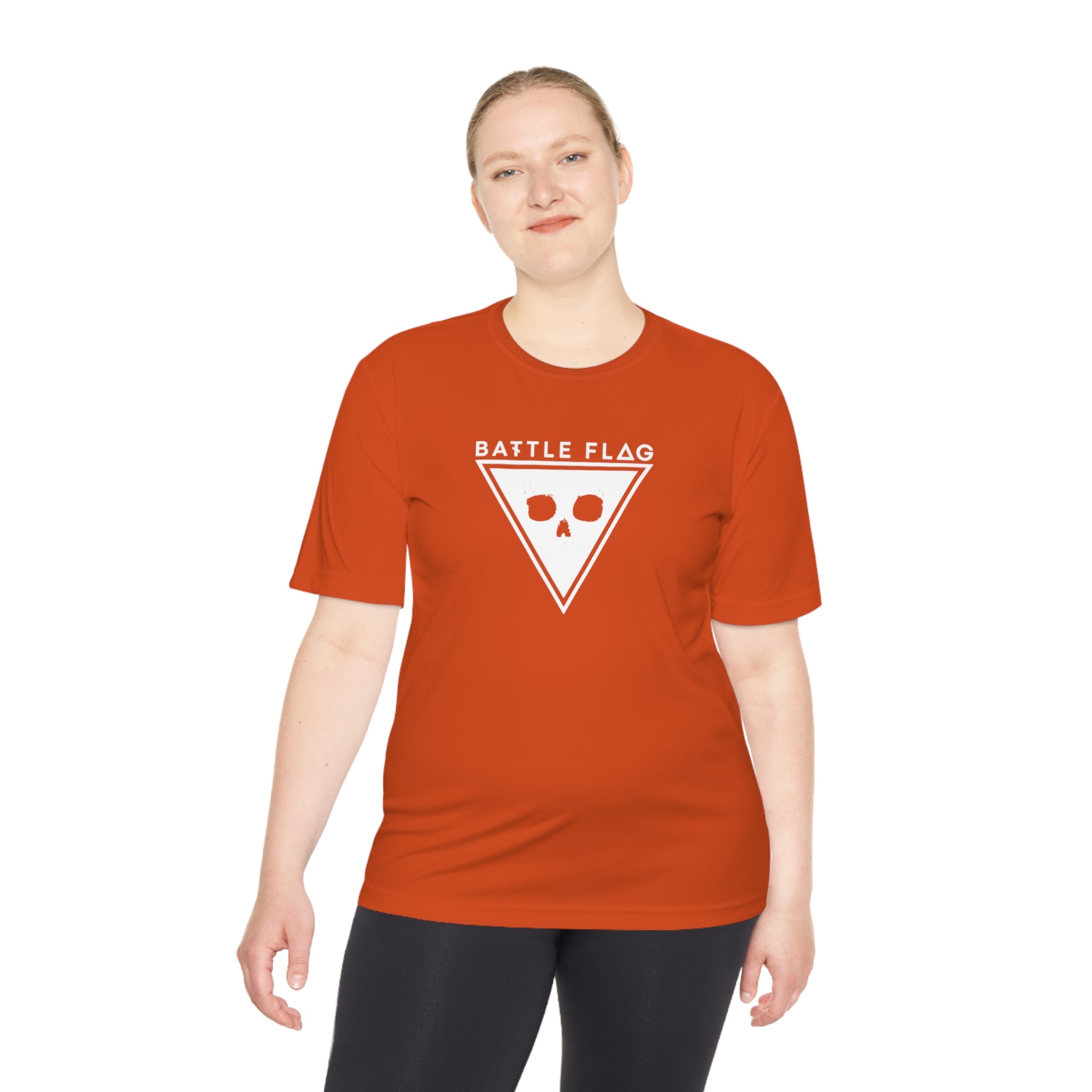Battle Flag Unisex Moisture Wicking Tee - White Emblem