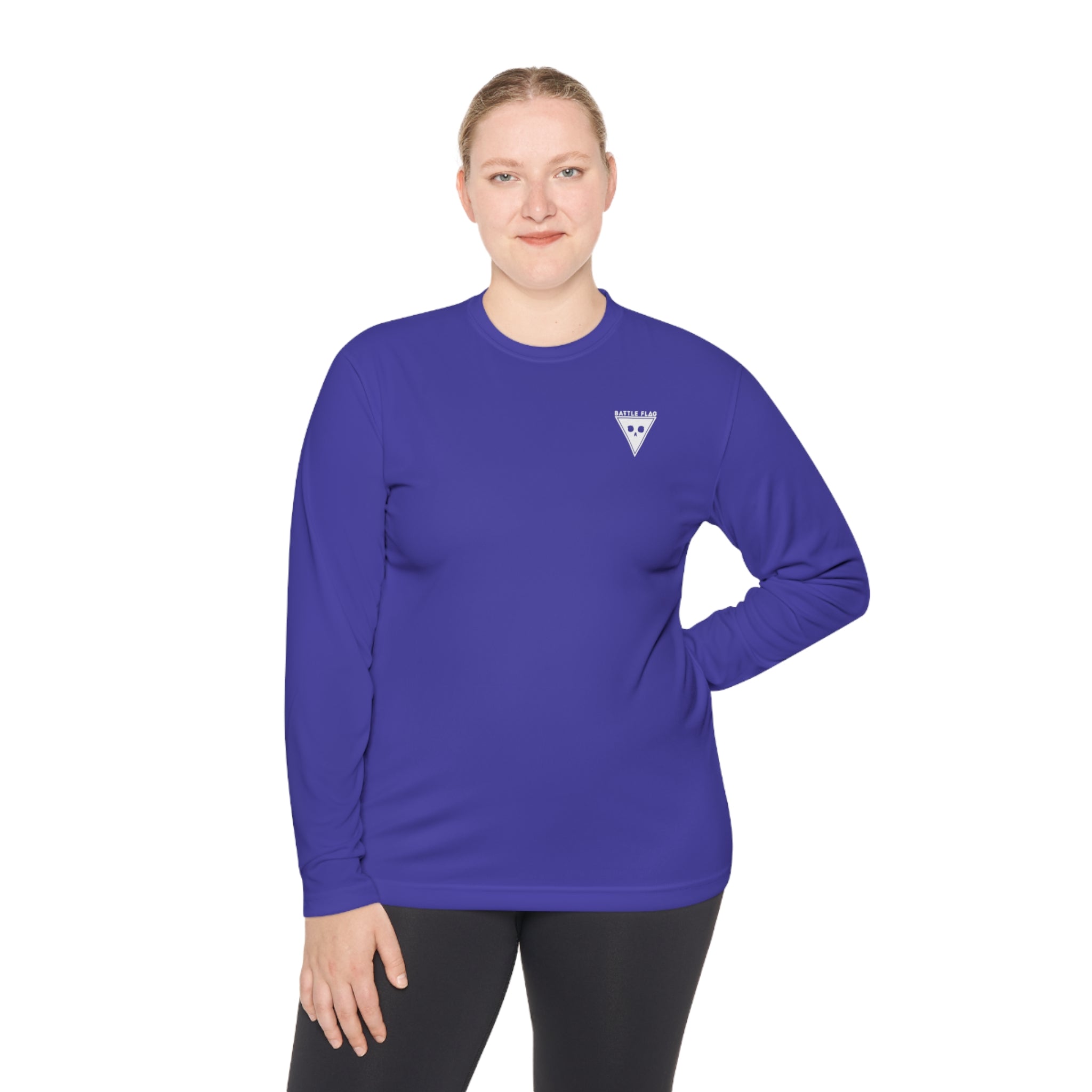 Battle Flag Unisex Lightweight Sport Top - Small White Emblem