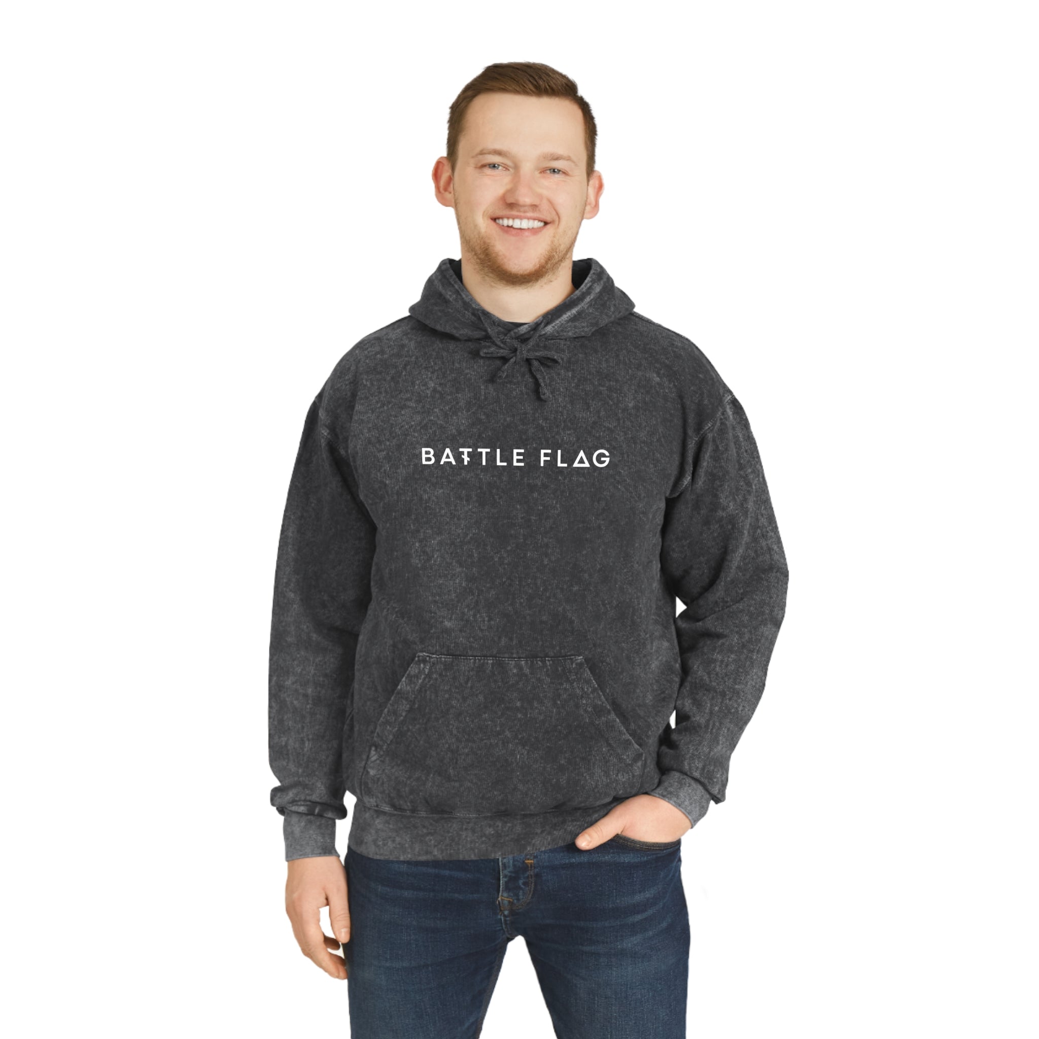 Battle Flag Unisex Mineral Wash Hoodie