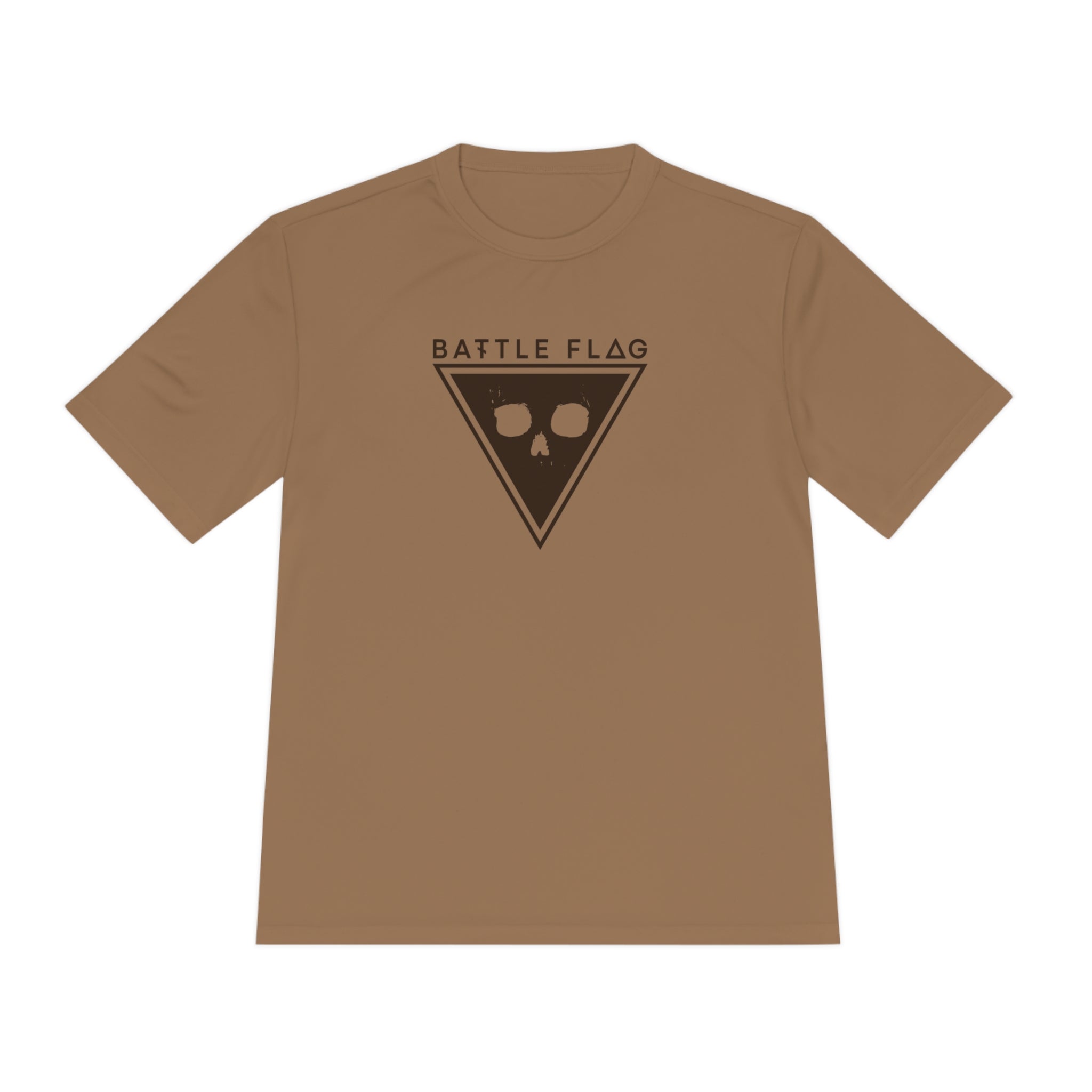 Battle Flag Unisex Moisture Wicking Tee - Brown Emblem