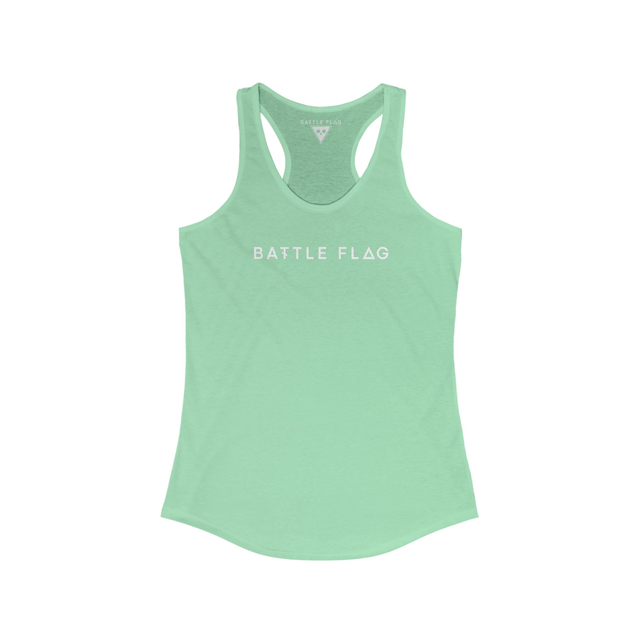 Battle Flag Women's Ideal Racerback Tank - Back Print