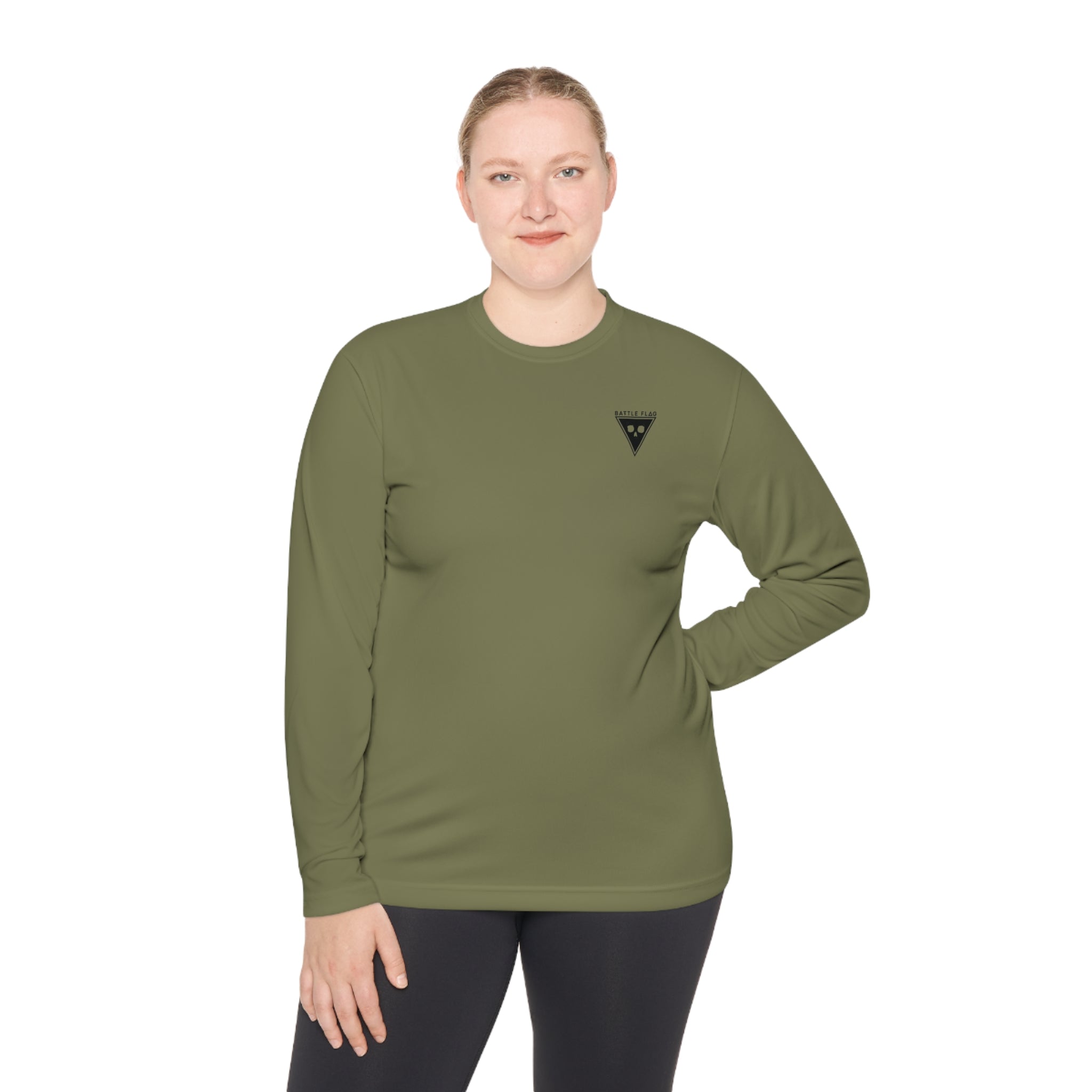 Battle Flag Unisex Lightweight Sport Top - Small Black Emblem