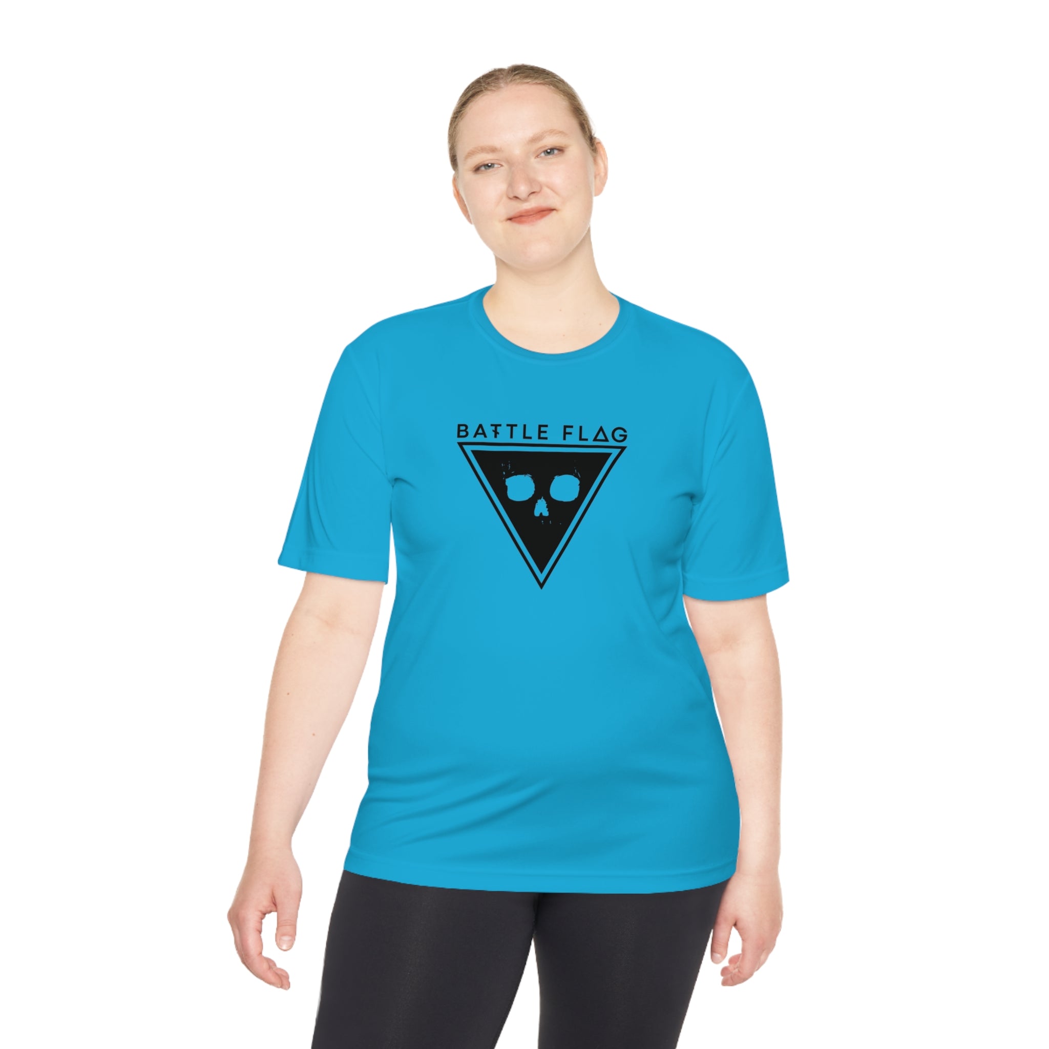 Battle Flag Unisex Moisture Wicking Tee - Black Emblem