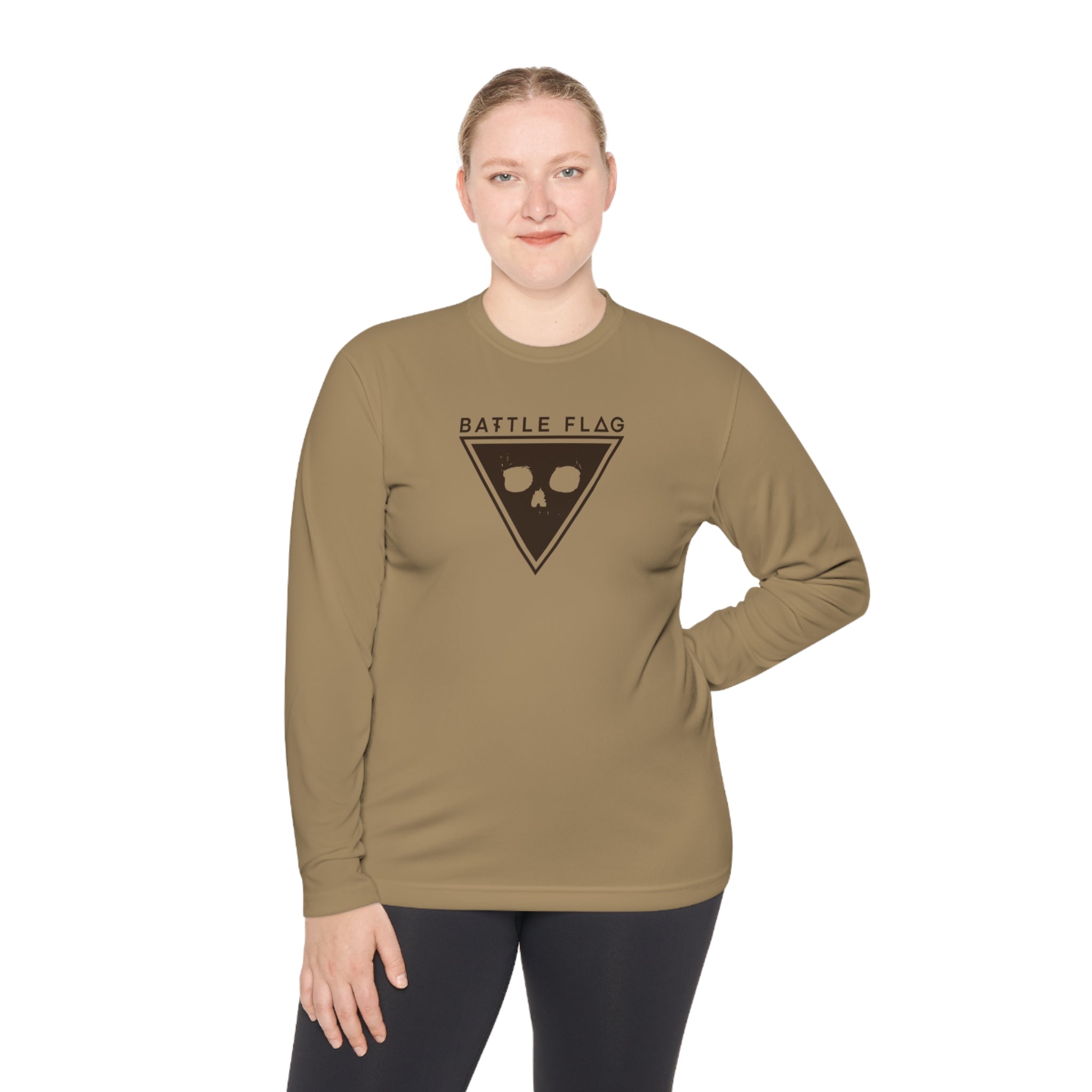 Battle Flag Unisex Lightweight Sport Top - Brown Emblem