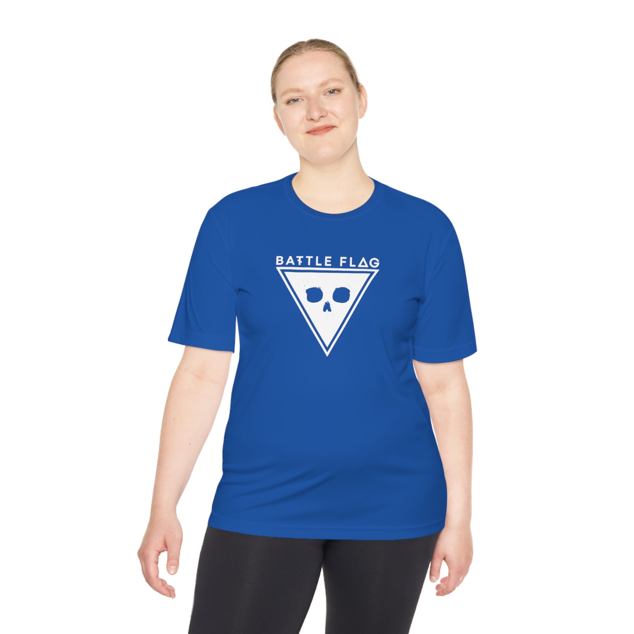 Battle Flag Unisex Moisture Wicking Tee - White Emblem