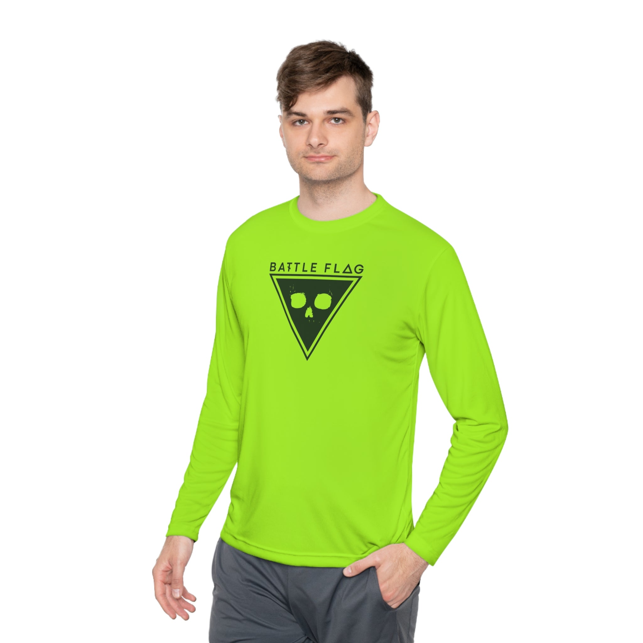 Battle Flag Unisex Lightweight Sport Top - Green Emblem