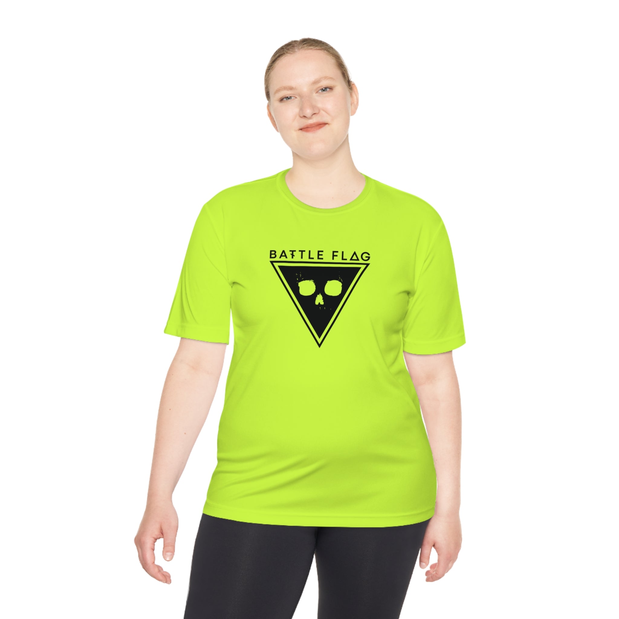 Battle Flag Unisex Moisture Wicking Tee - Black Emblem