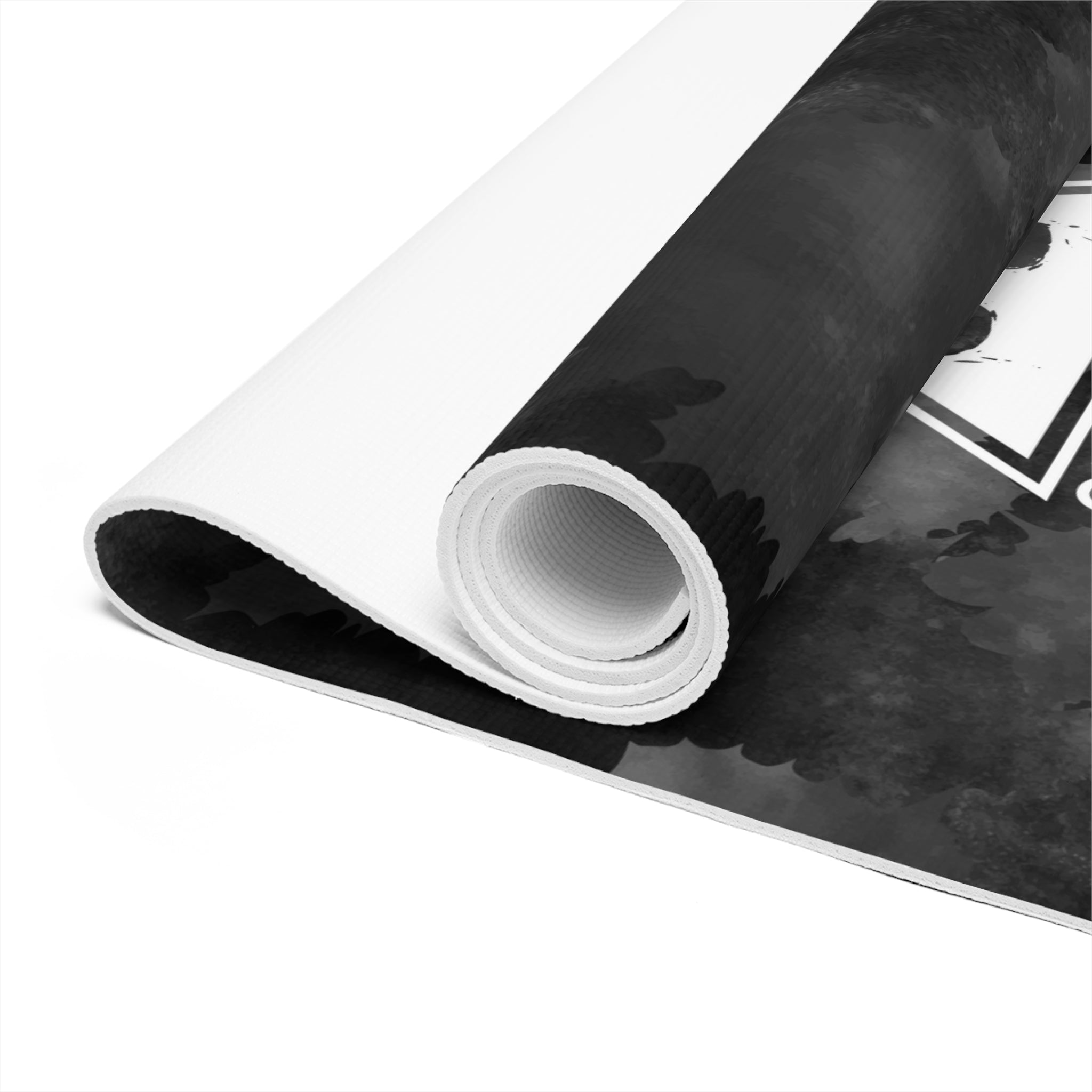 Battle Flag Leaf Print Foam Yoga Mat
