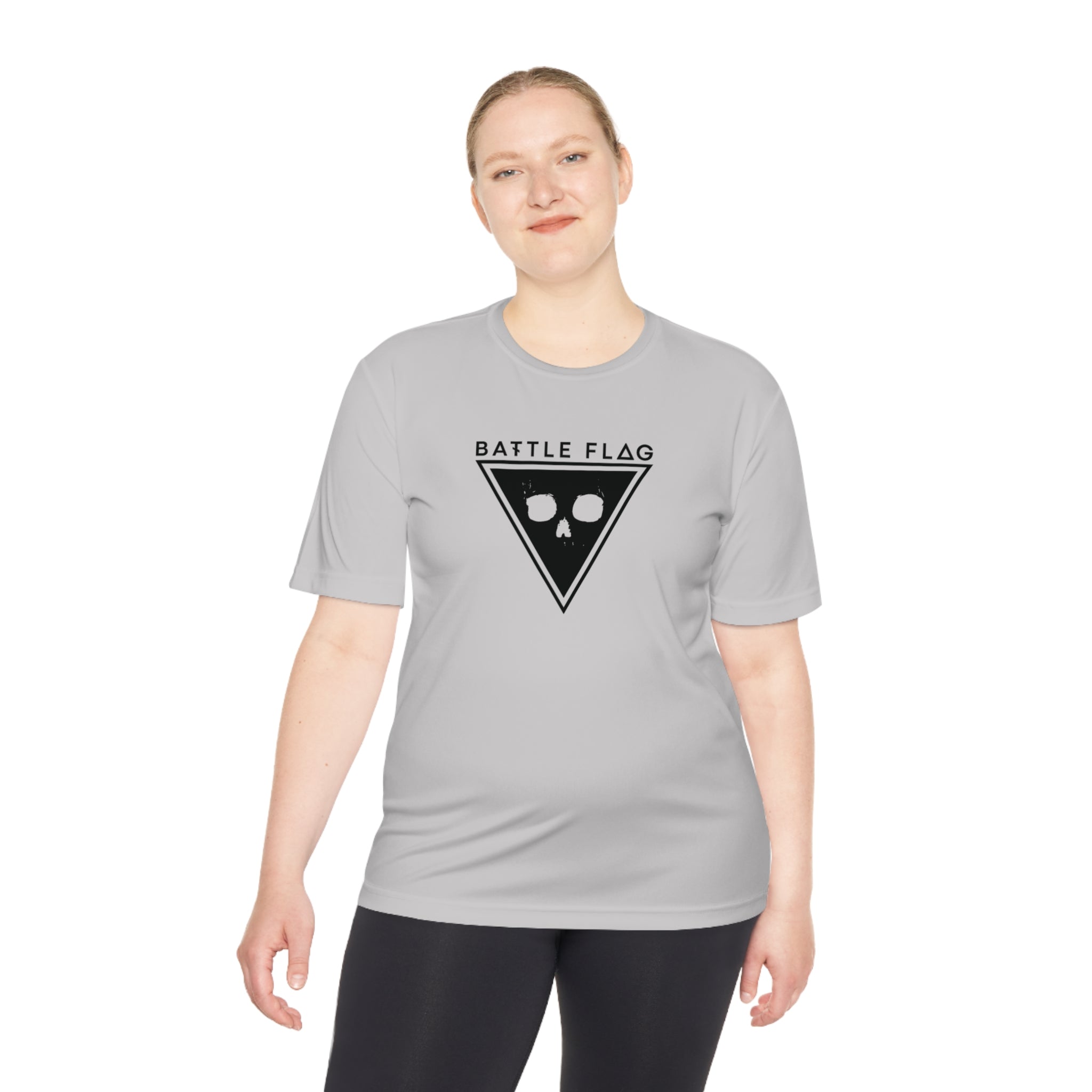 Battle Flag Unisex Moisture Wicking Tee - Black Emblem