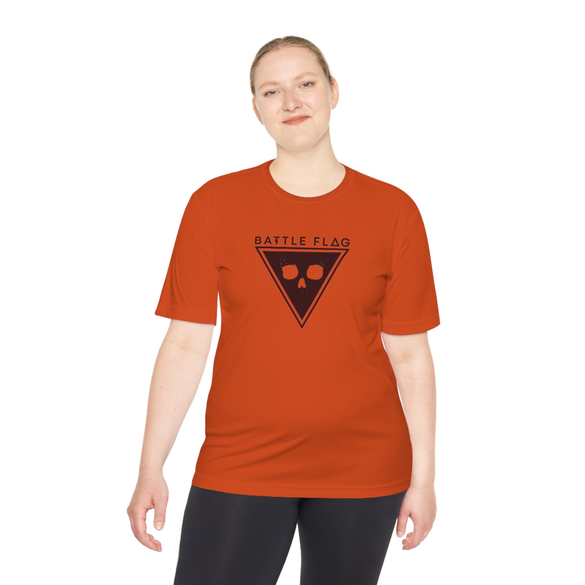 Battle Flag Unisex Moisture Wicking Tee - Red Emblem