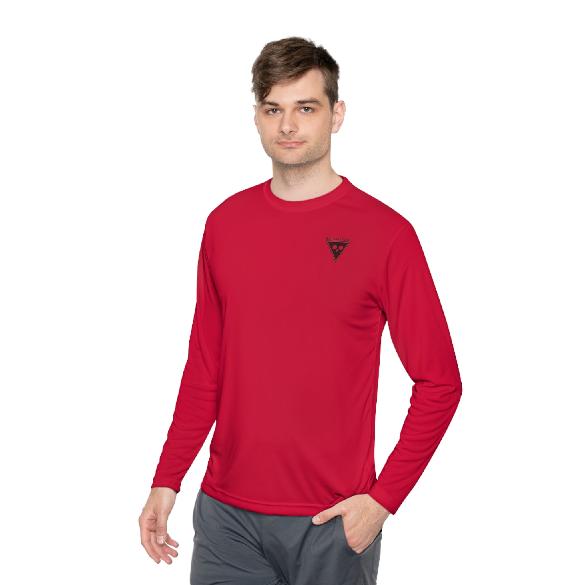 Battle Flag Unisex Lightweight Sport Top - Small Red Emblem