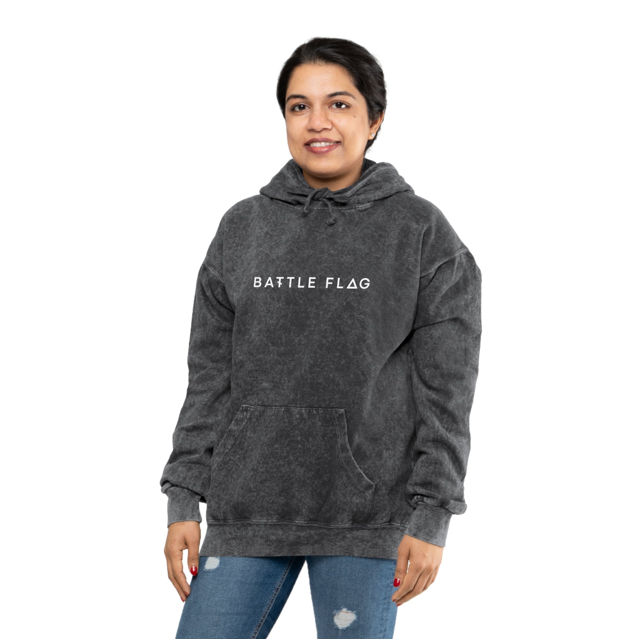Battle Flag Unisex Mineral Wash Hoodie