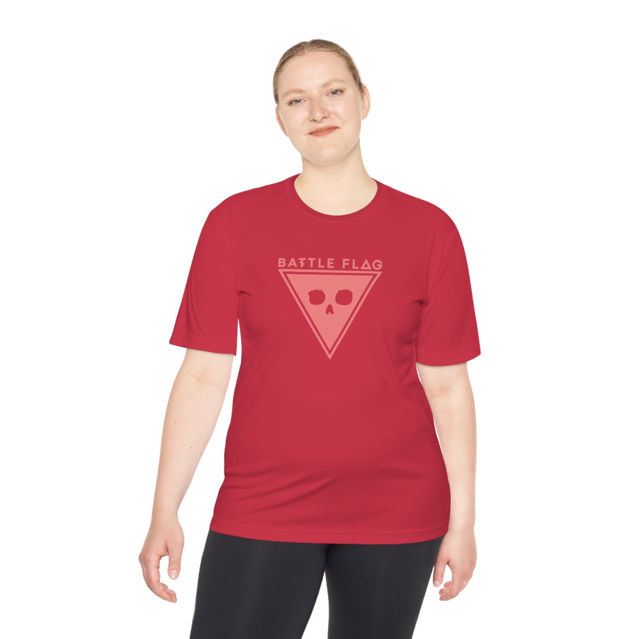 Battle Flag Unisex Moisture Wicking Tee - Pink Emblem