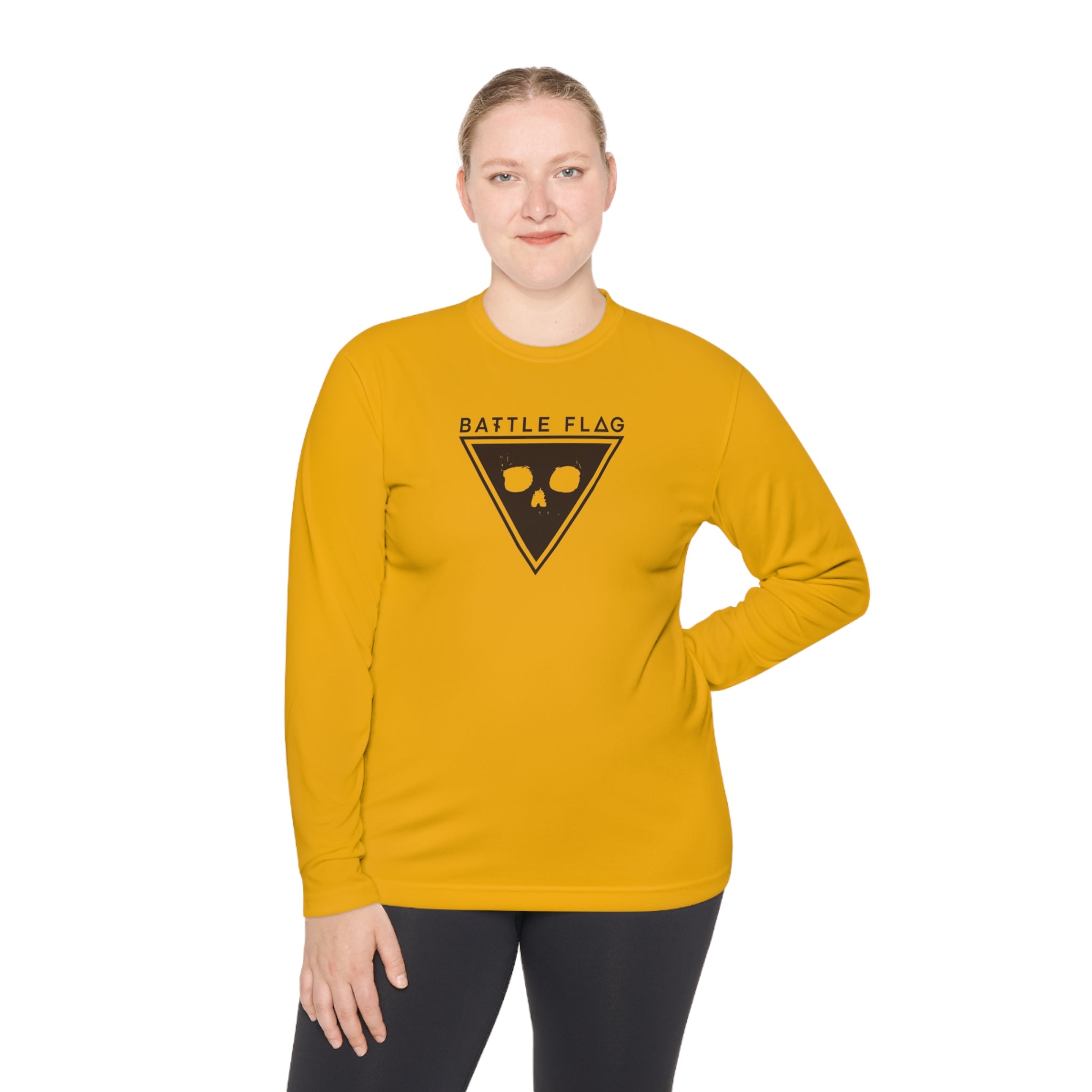 Battle Flag Unisex Lightweight Sport Top - Brown Emblem