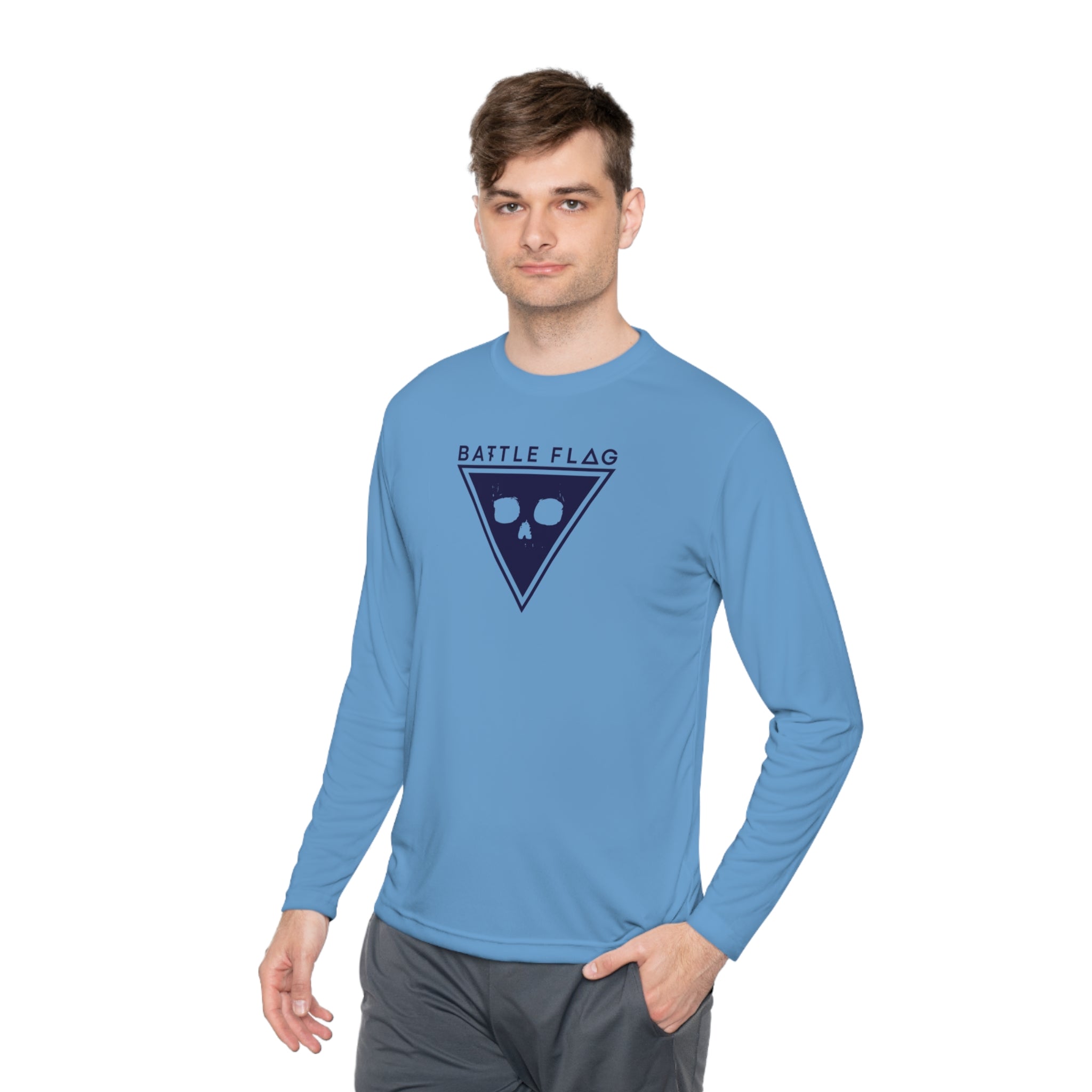 Battle Flag Unisex Lightweight Sport Top - Blue Emblem