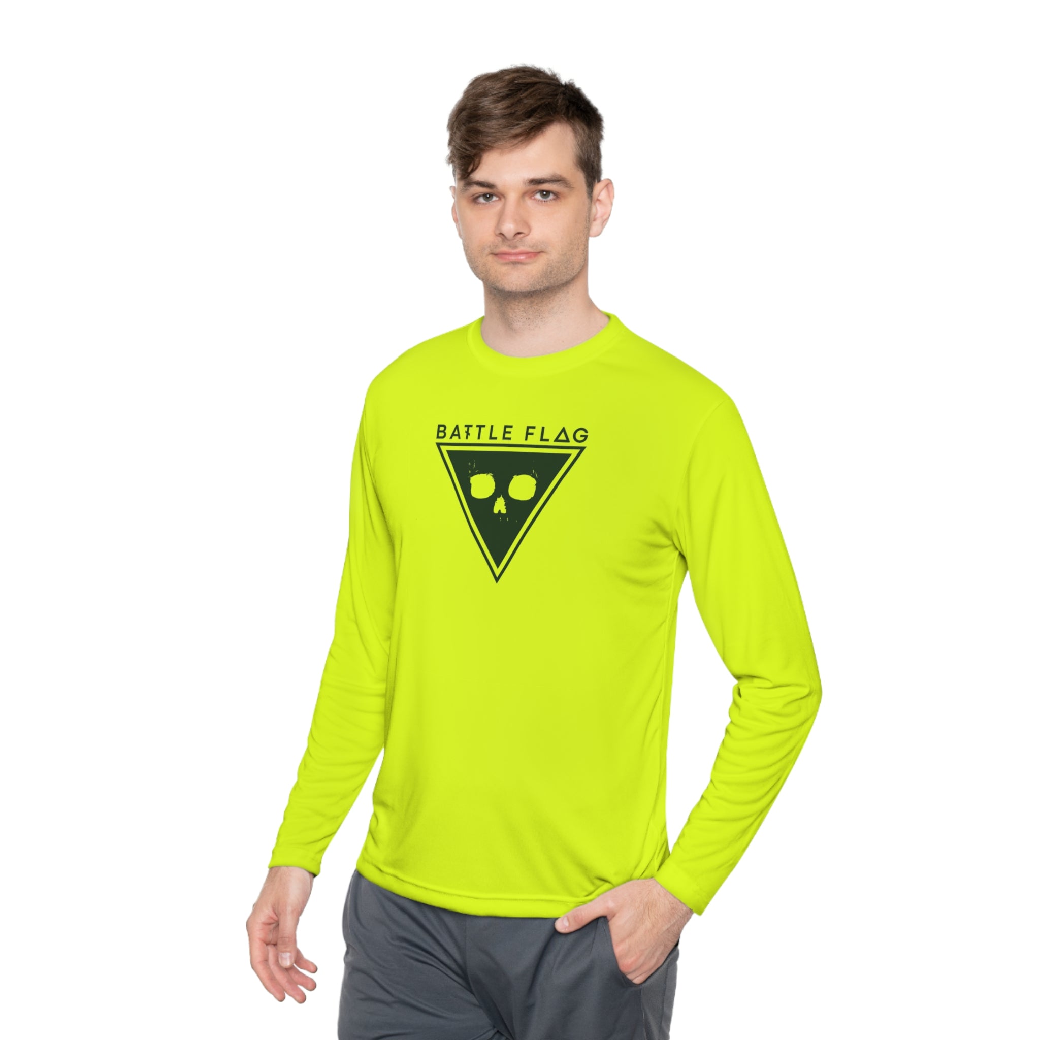 Battle Flag Unisex Lightweight Sport Top - Green Emblem