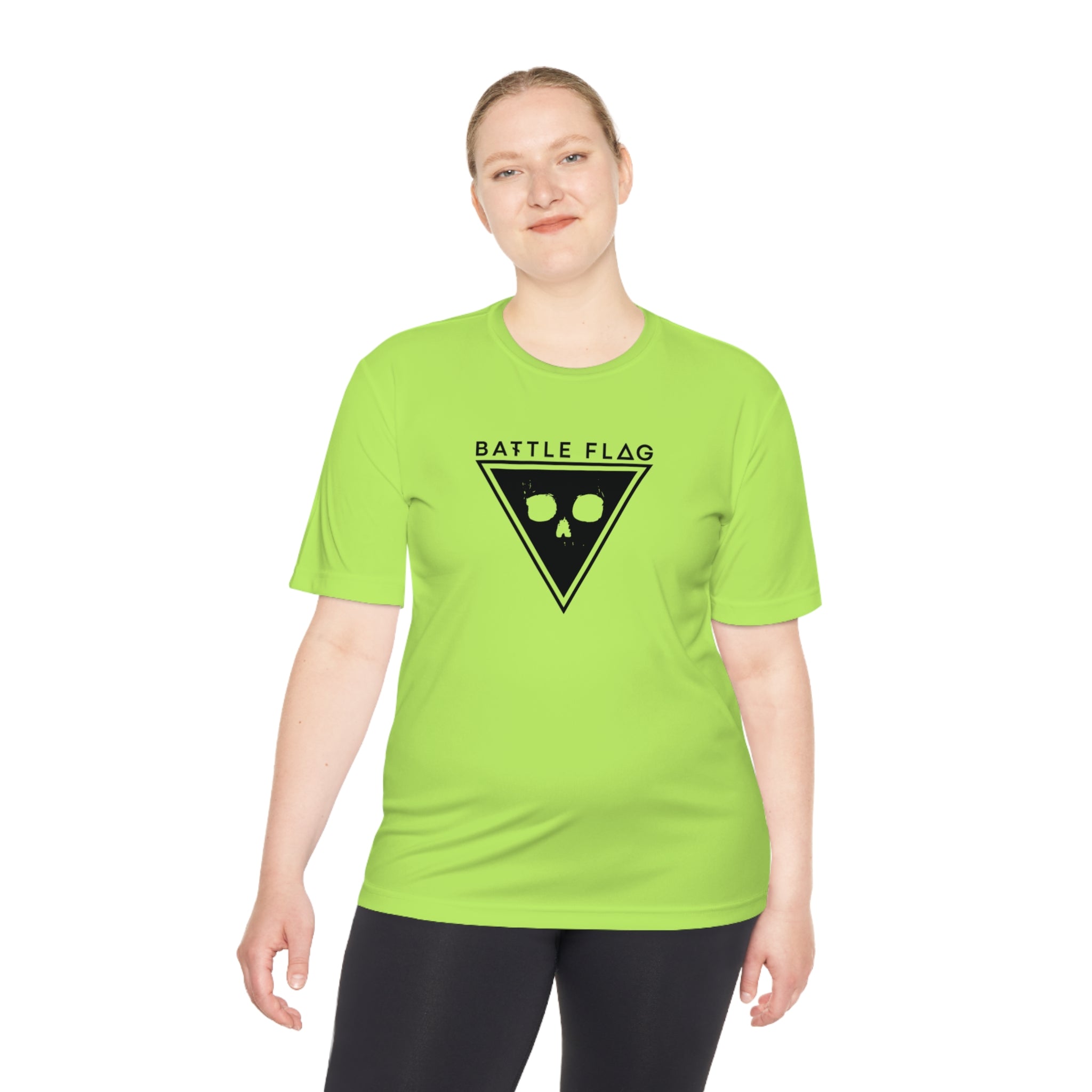 Battle Flag Unisex Moisture Wicking Tee - Black Emblem
