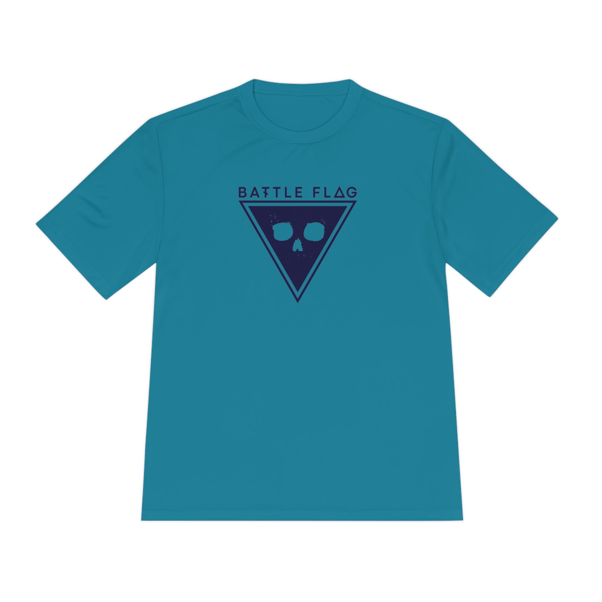 Battle Flag Unisex Moisture Wicking Tee - Blue Emblem