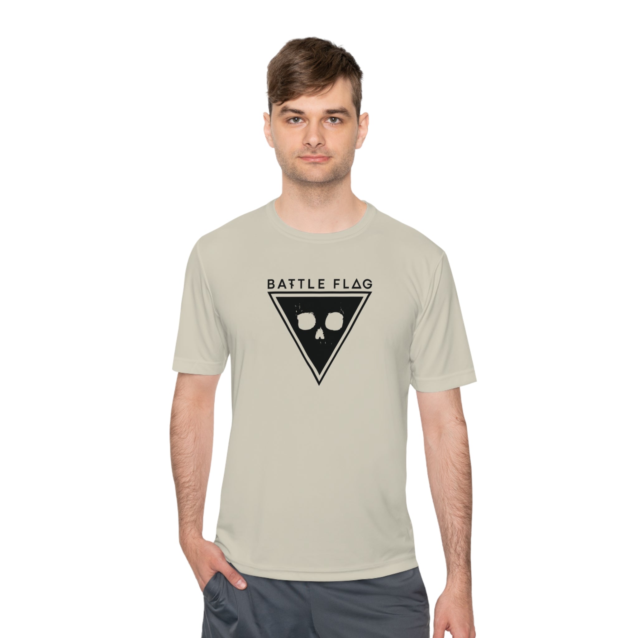 Battle Flag Unisex Moisture Wicking Tee - Black Emblem