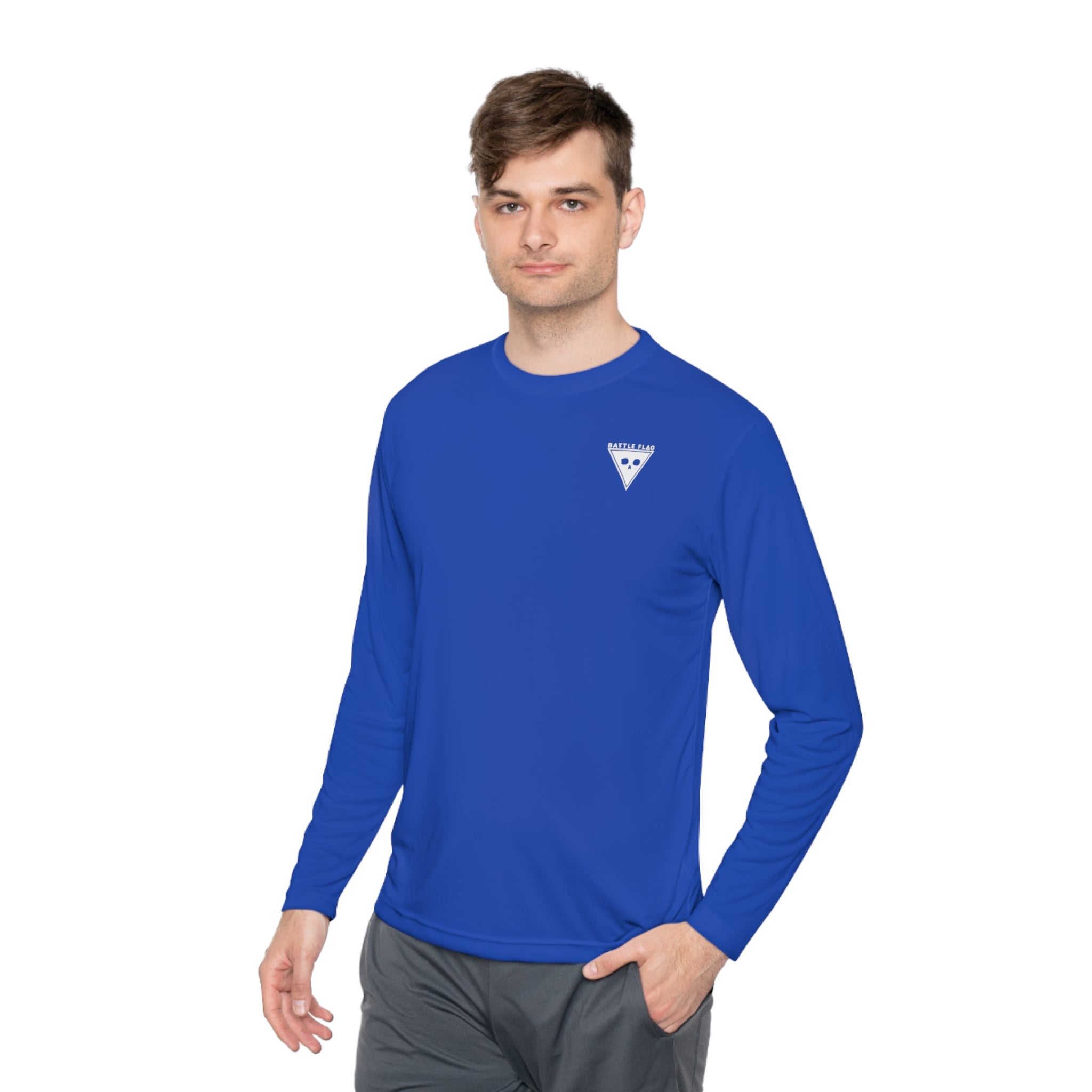 Battle Flag Unisex Lightweight Sport Top - Small White Emblem