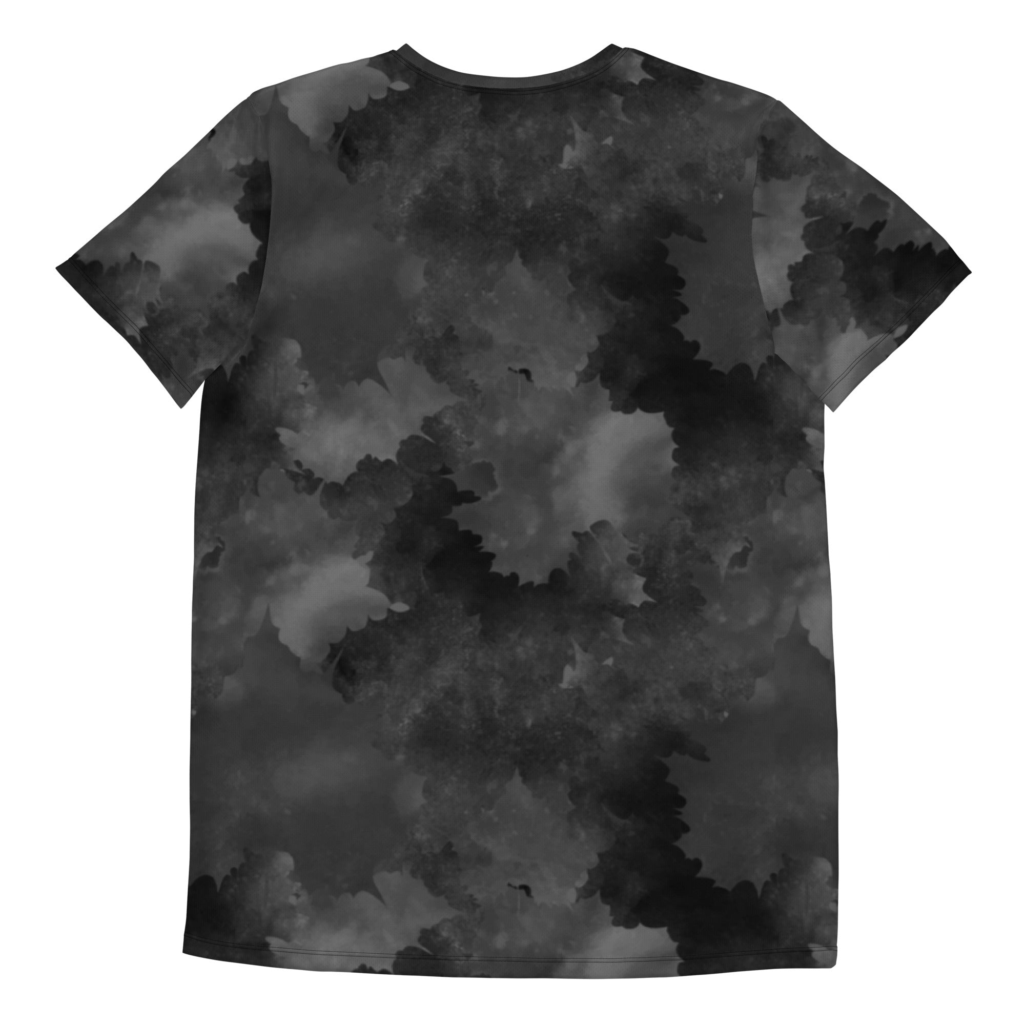 Grey Leaves Men's Athletic Compression T-shirt