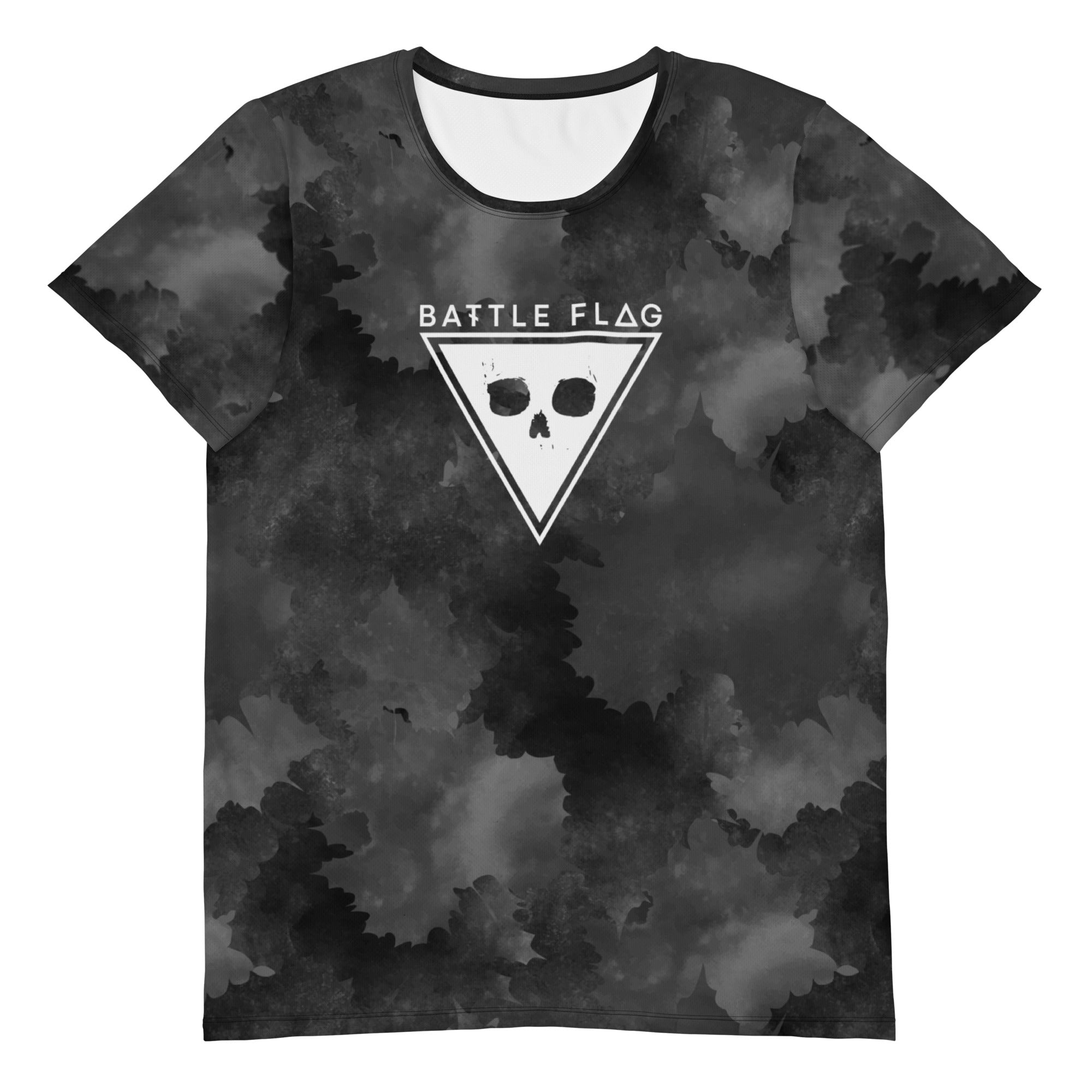 Grey Leaves Men's Athletic Compression T-shirt