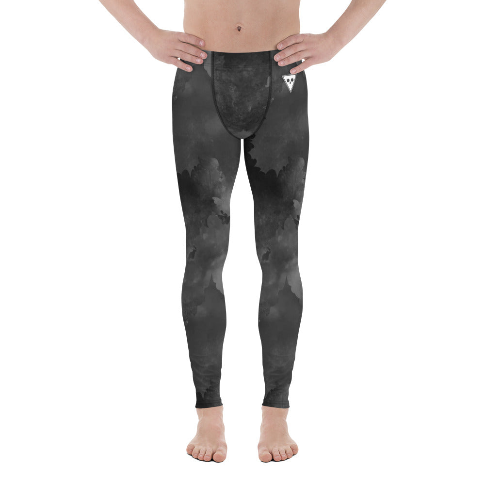 Grey Leaves Men's Leggings