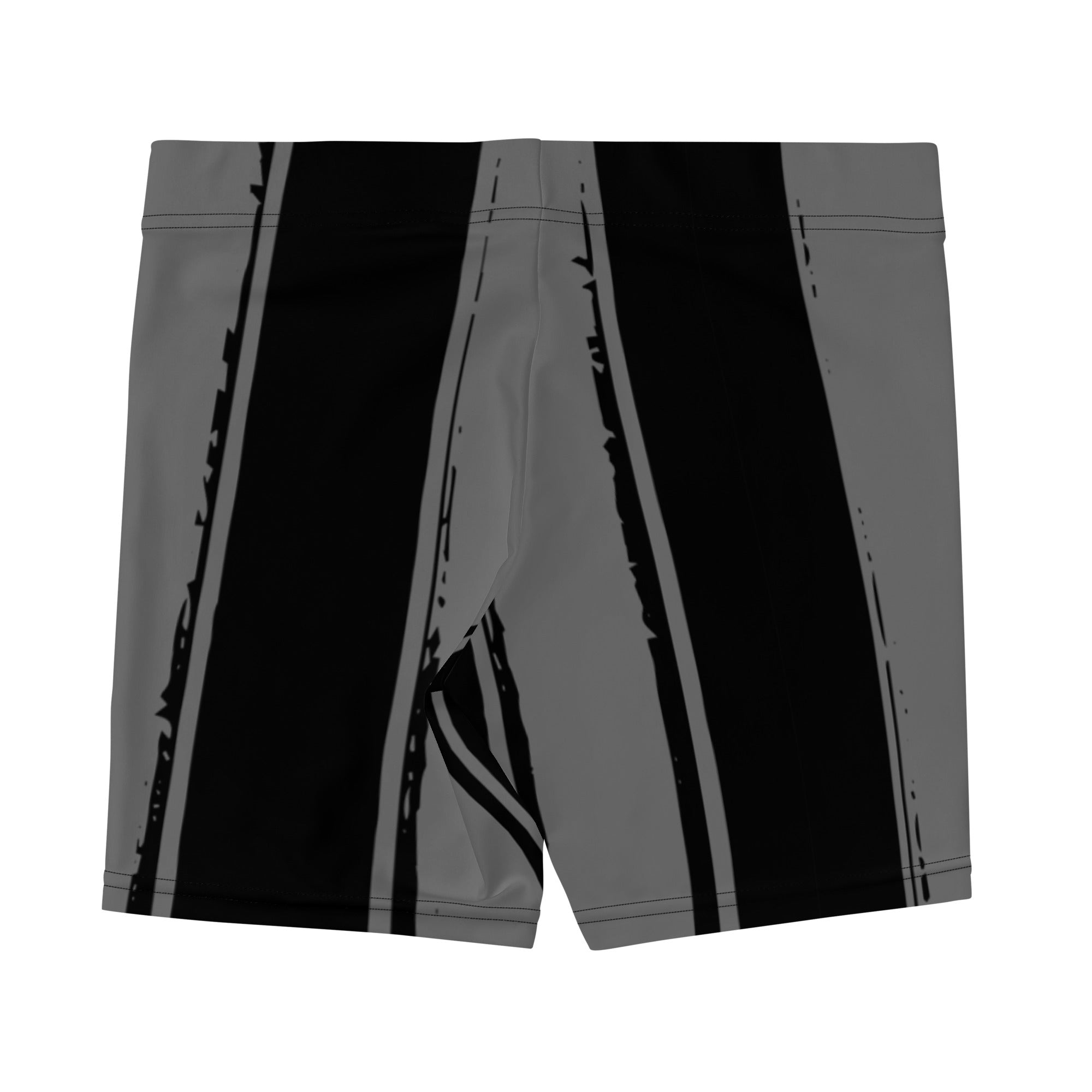 Striped Grunge Compression Shorts