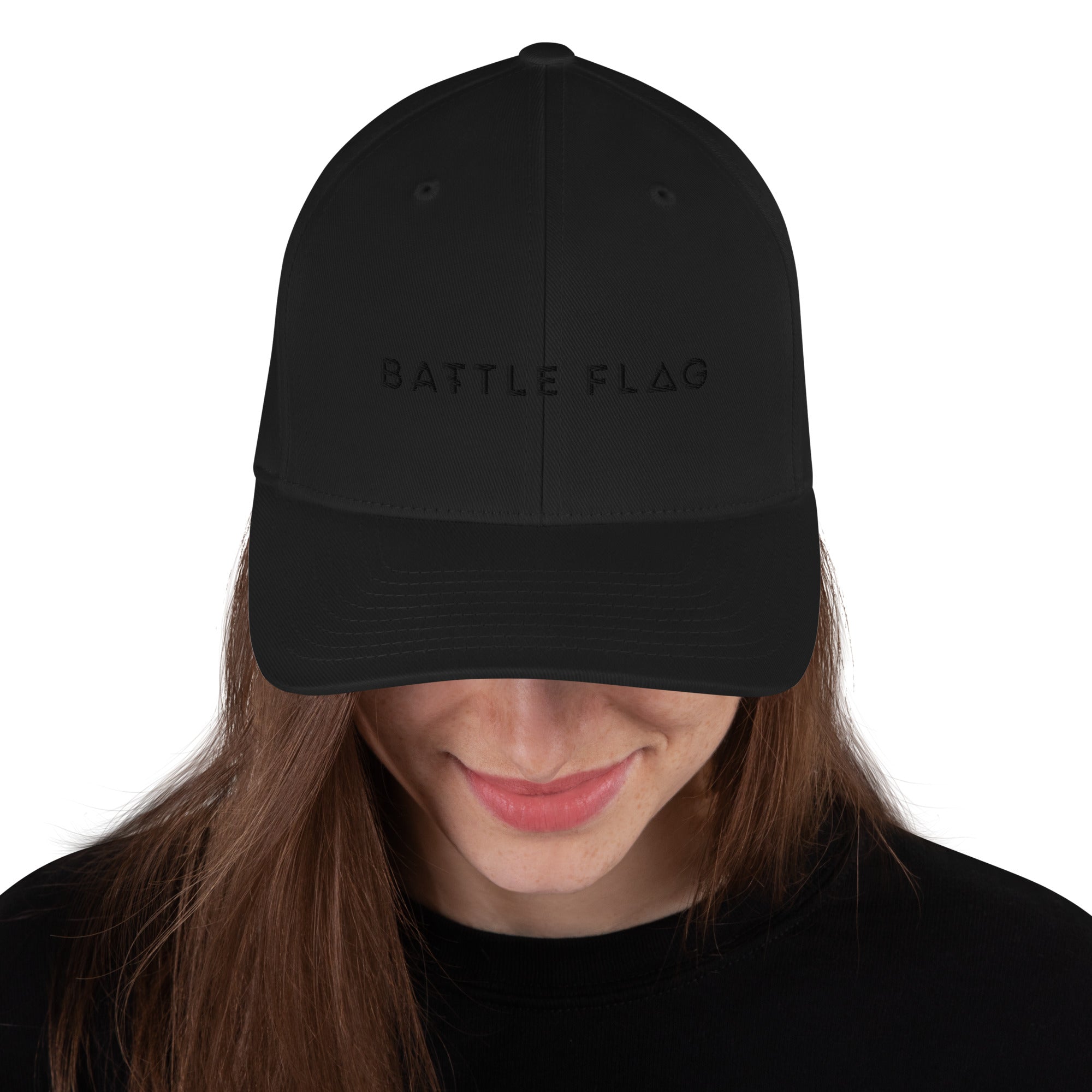 Core Structured Twill Cap - Black Embroidery