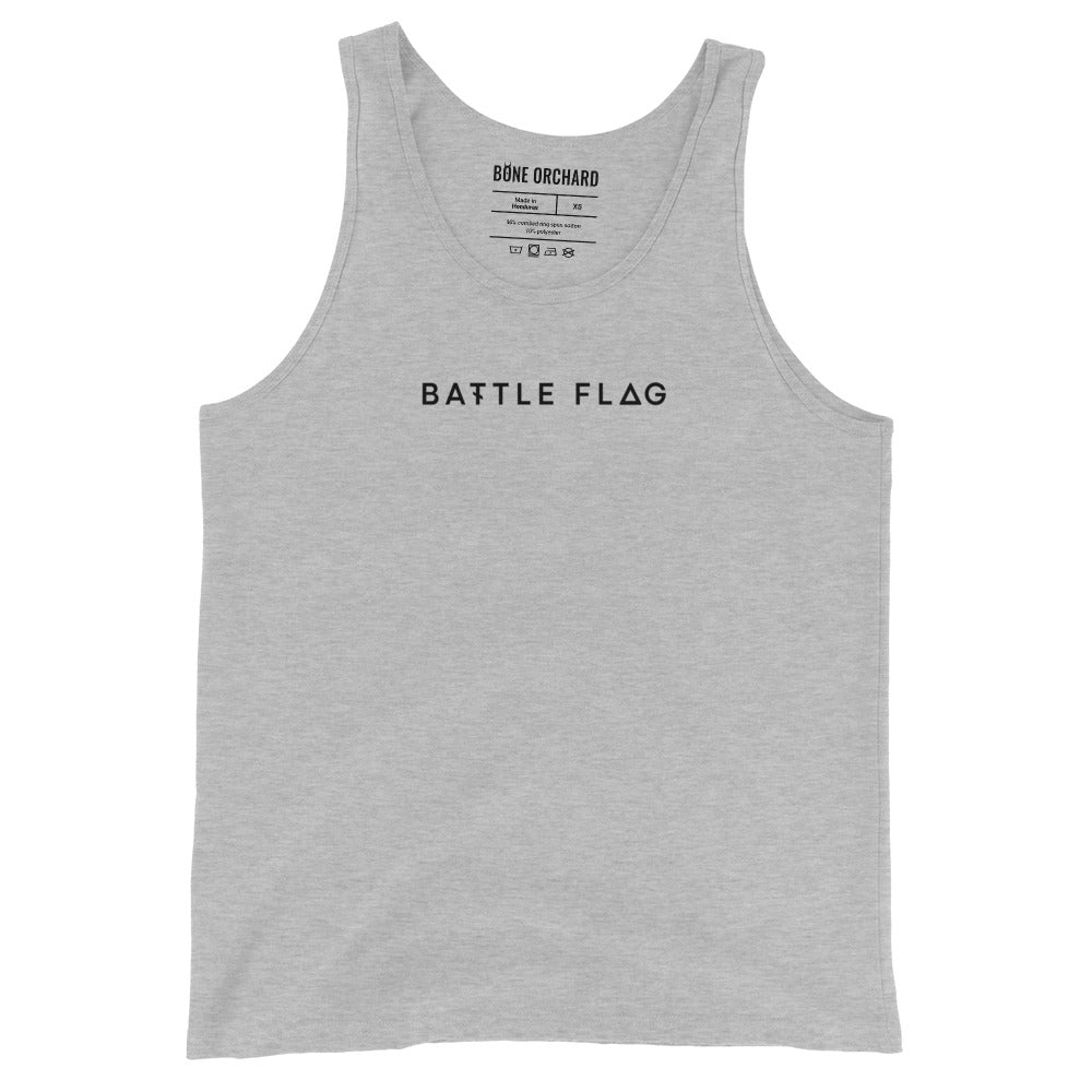 Battle Flag Unisex Tank Top - Black Logo