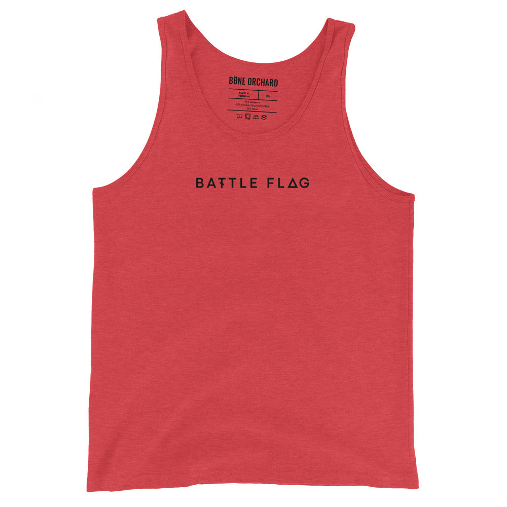 Battle Flag Unisex Tank Top - Black Logo