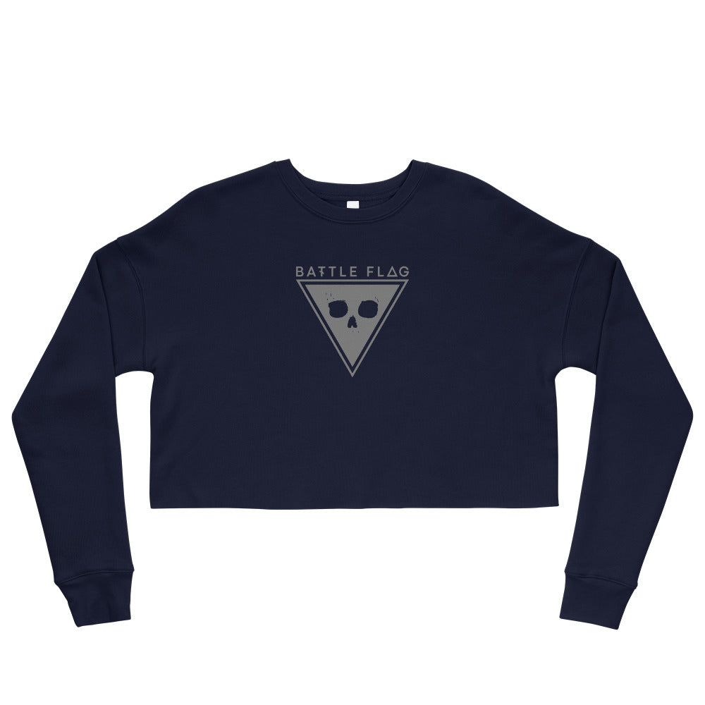 Emblem Crop Sweatshirt