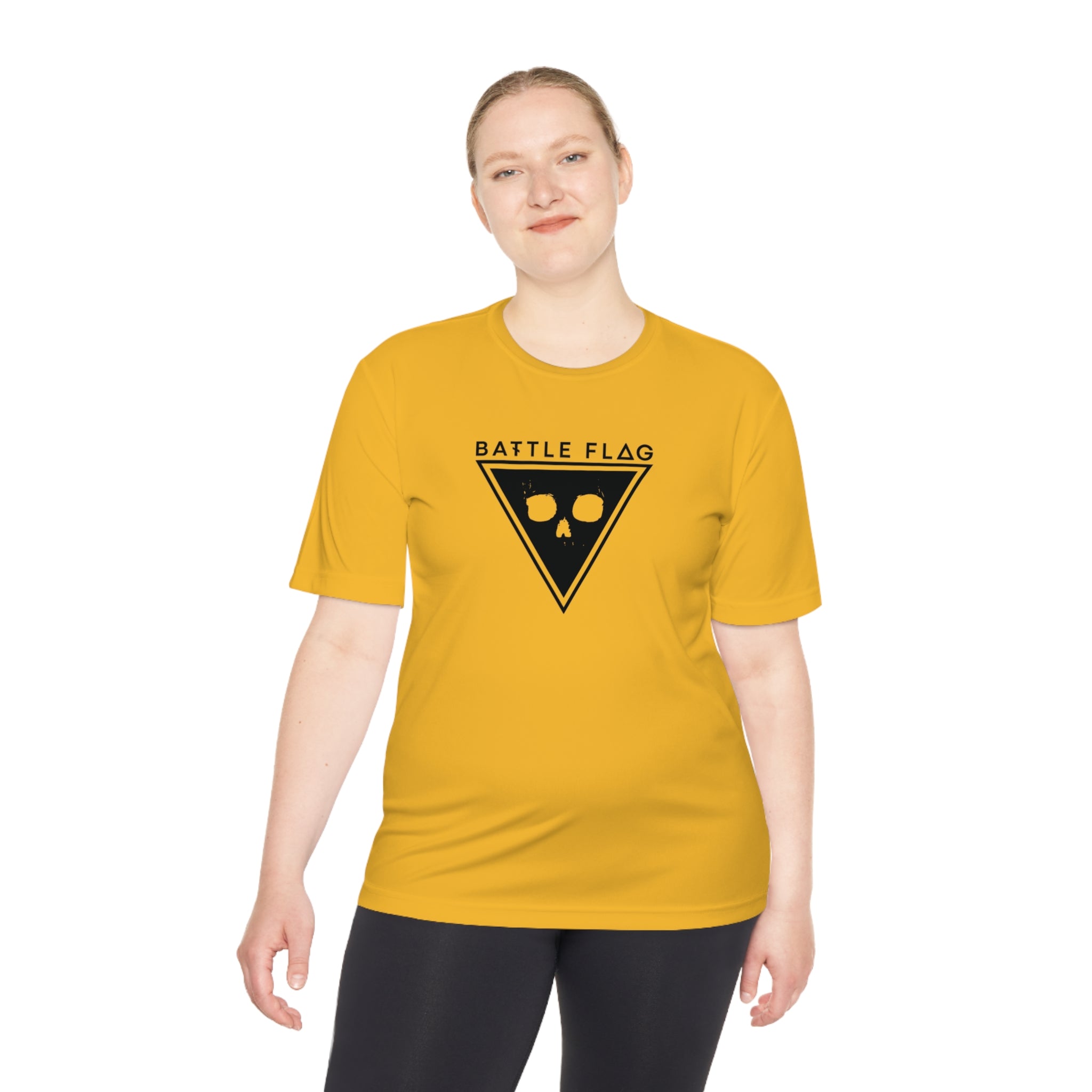Battle Flag Unisex Moisture Wicking Tee - Black Emblem