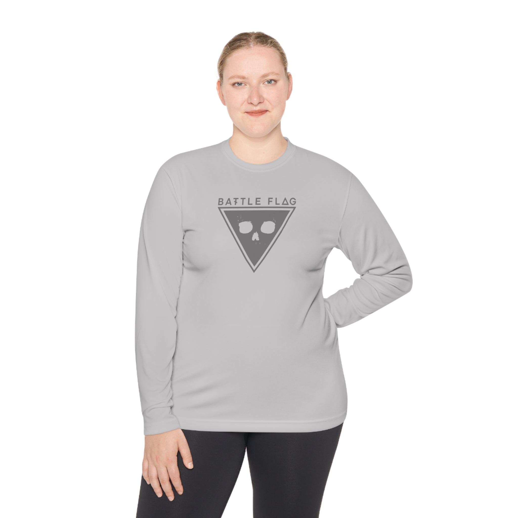 Battle Flag Unisex Lightweight Sport Top - Grey Emblem