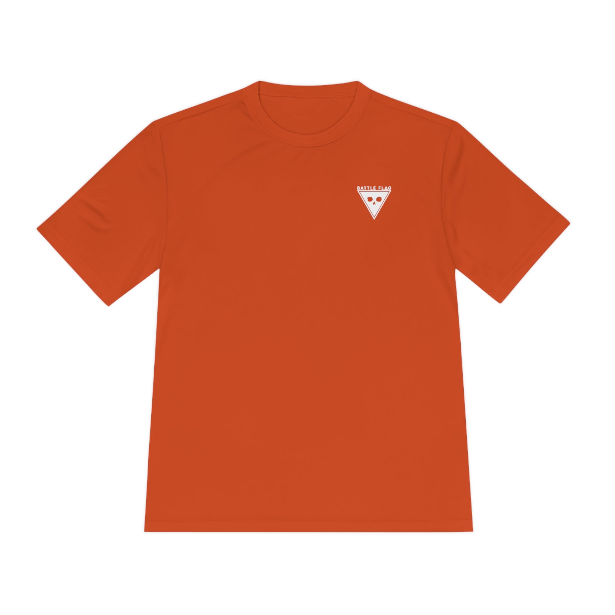 Battle Flag Unisex Moisture Wicking Tee - Small White Emblem
