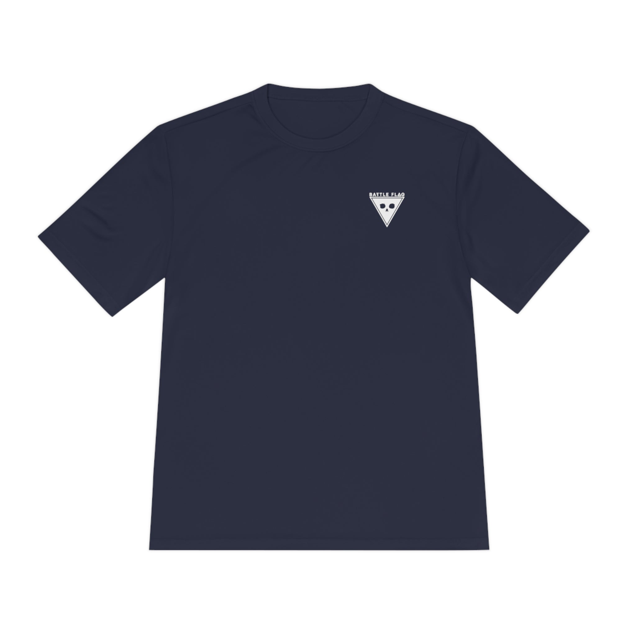 Battle Flag Unisex Moisture Wicking Tee - Small White Emblem