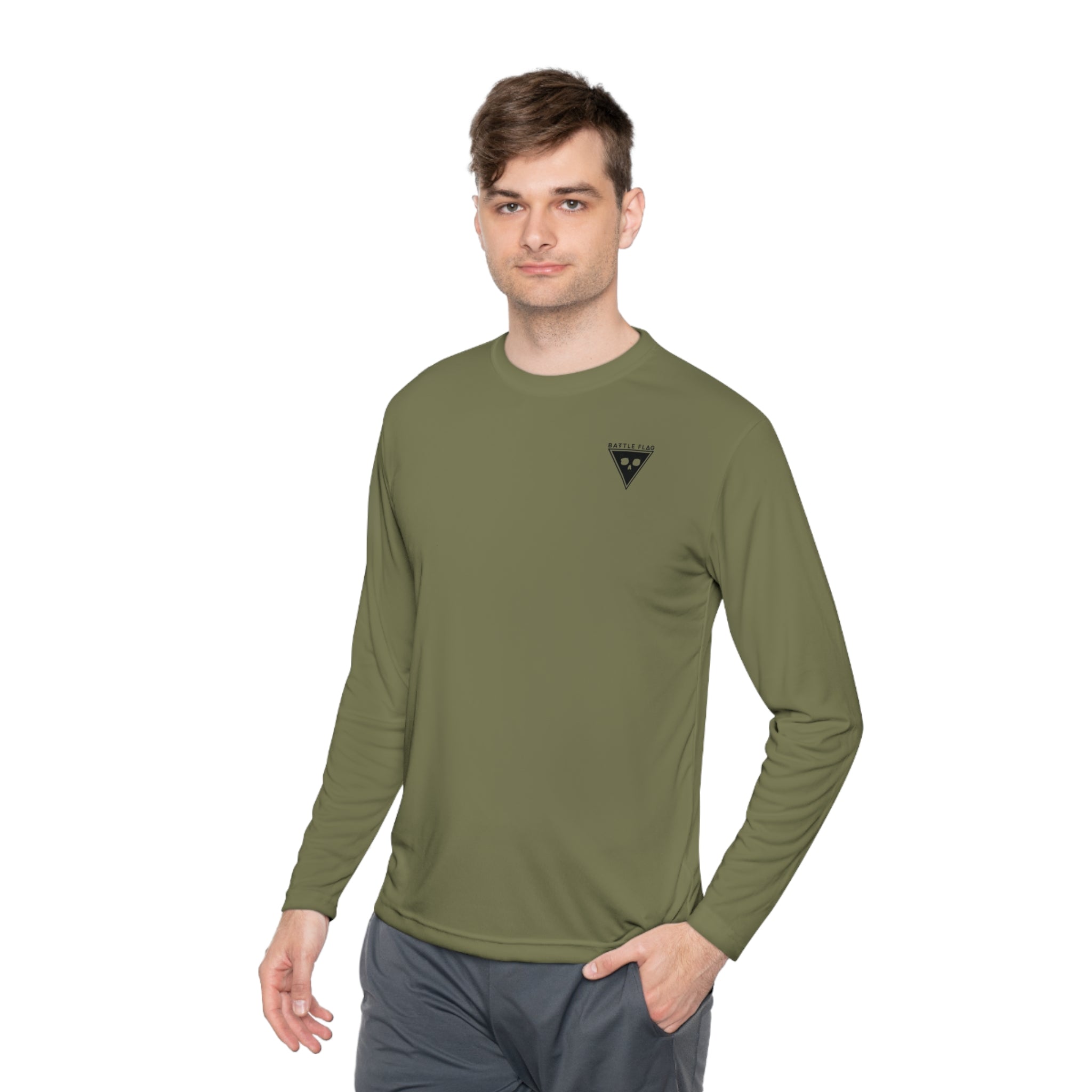 Battle Flag Unisex Lightweight Sport Top - Small Black Emblem