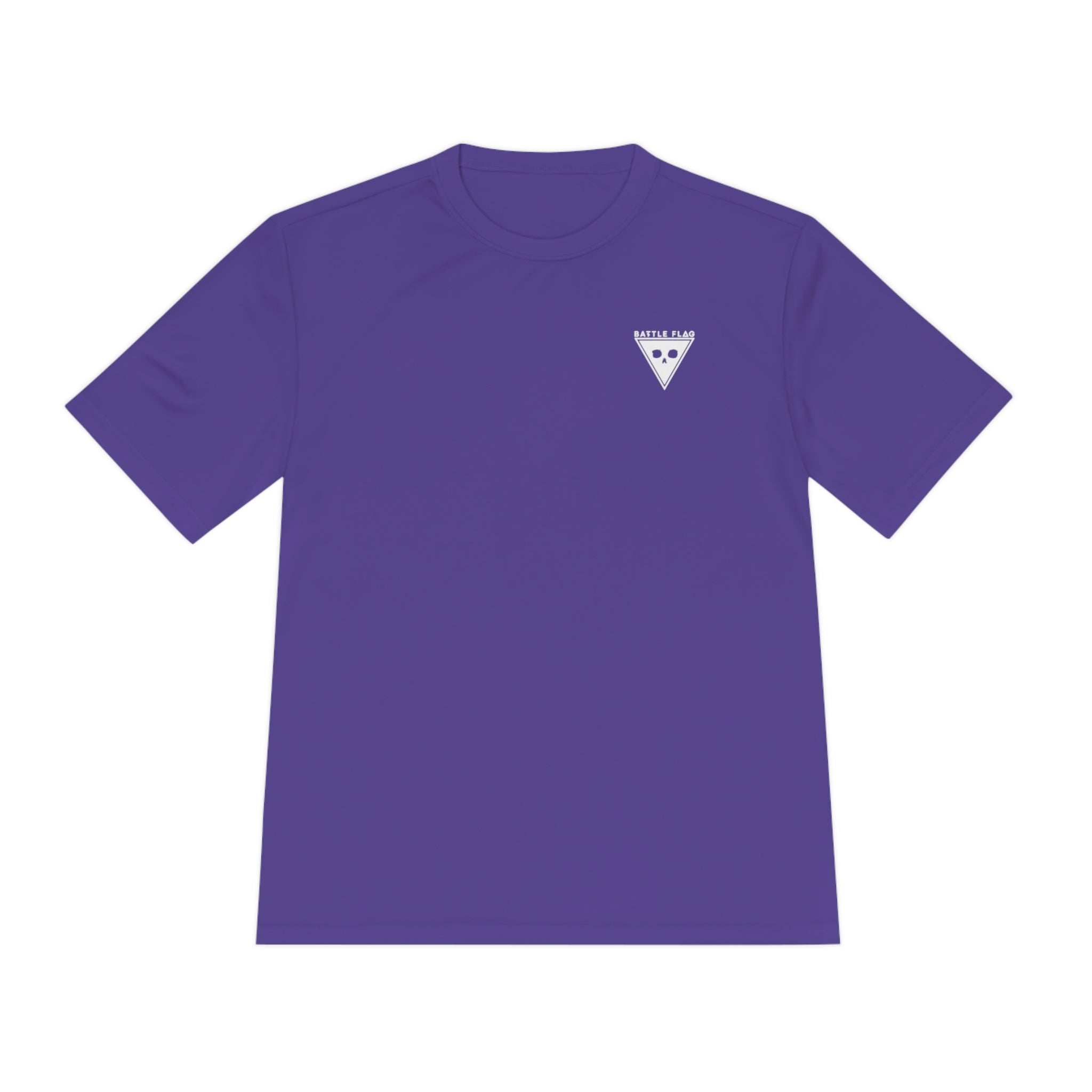 Battle Flag Unisex Moisture Wicking Tee - Small White Emblem